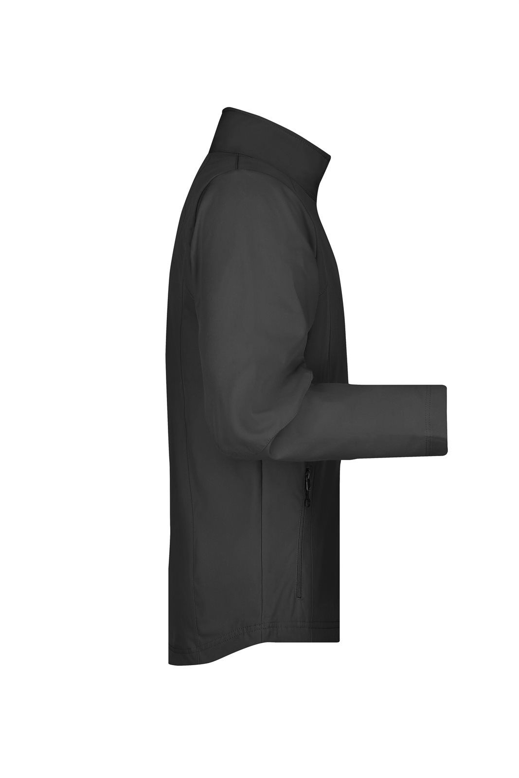 Jacke Herren Schwarz – Men's Softshell Jacket, Detailansicht