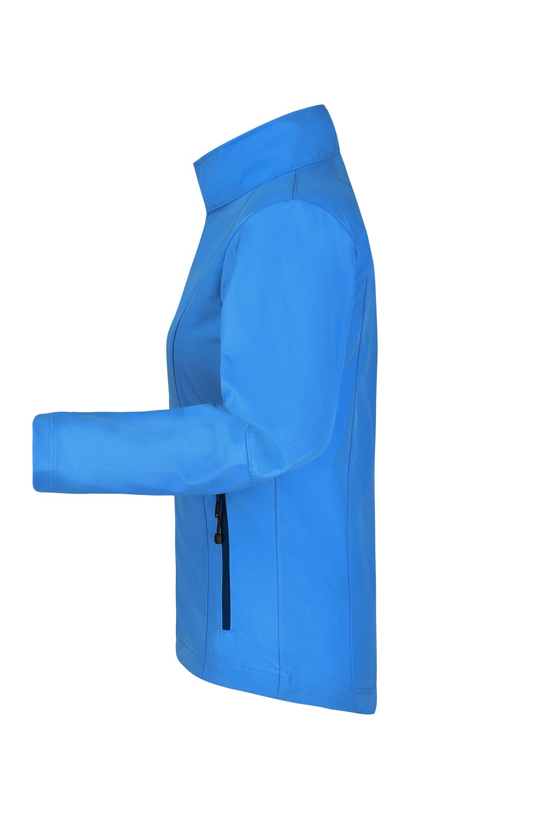 Jacke Damen Blau – Ladies' Softshell Jacket, Detailansicht