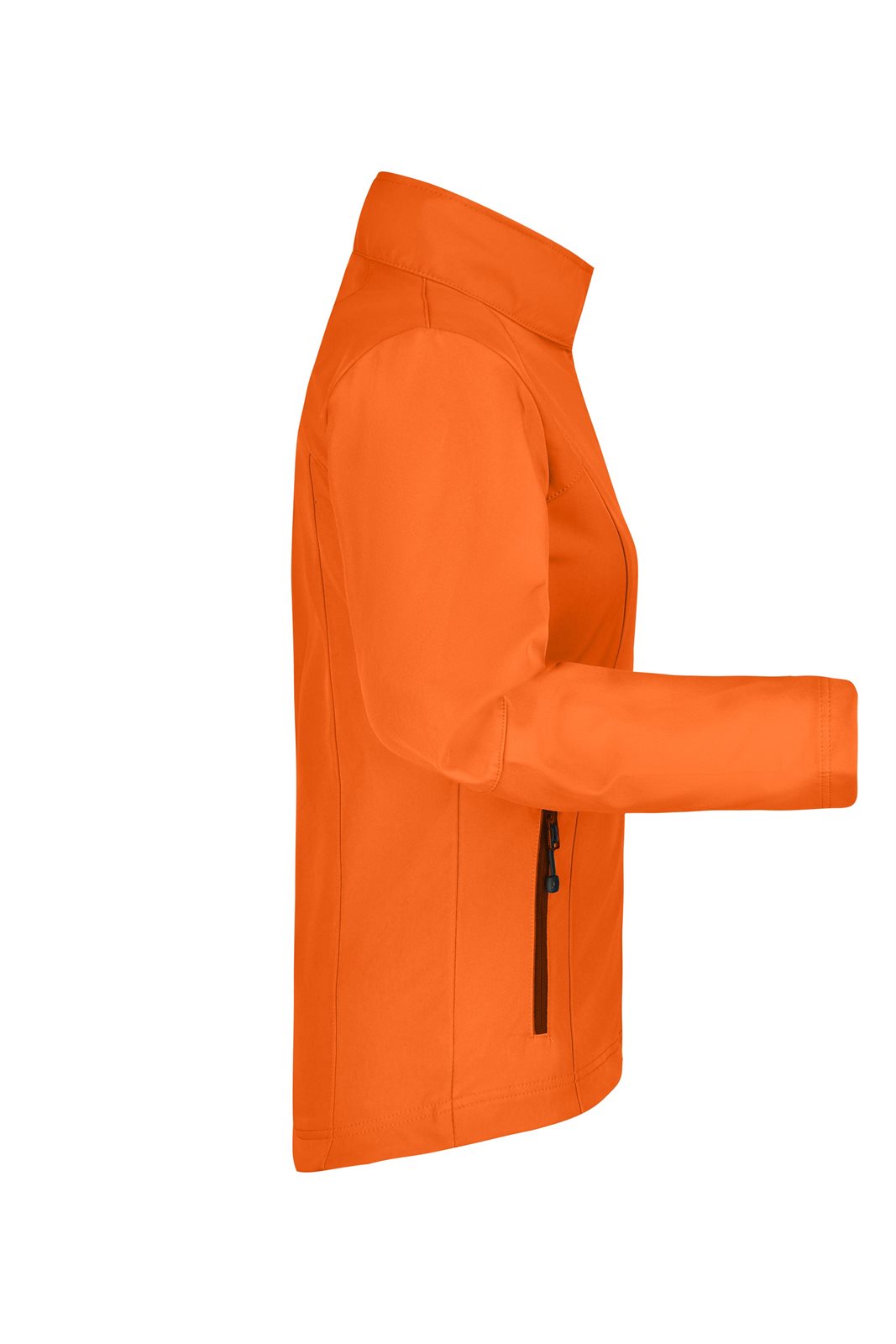 Jacke Damen Orange – Ladies' Softshell Jacket, Detailansicht