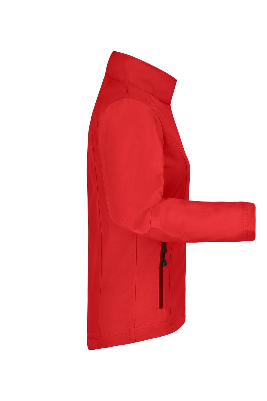 Jacke Damen Rot – Ladies' Softshell Jacket, Detailansicht