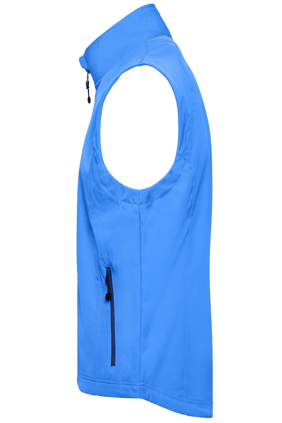 Weste Herren Blau – Men's Softshell Vest, Detailansicht
