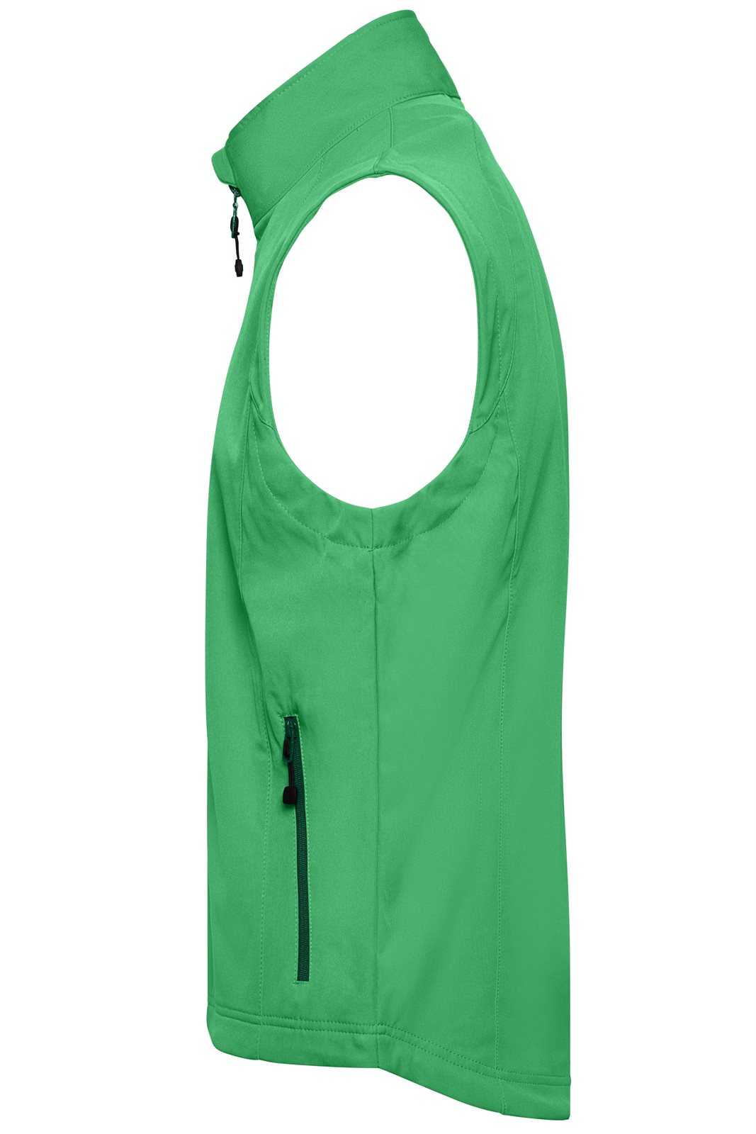 Weste Herren Grün – Men's Softshell Vest, Detailansicht