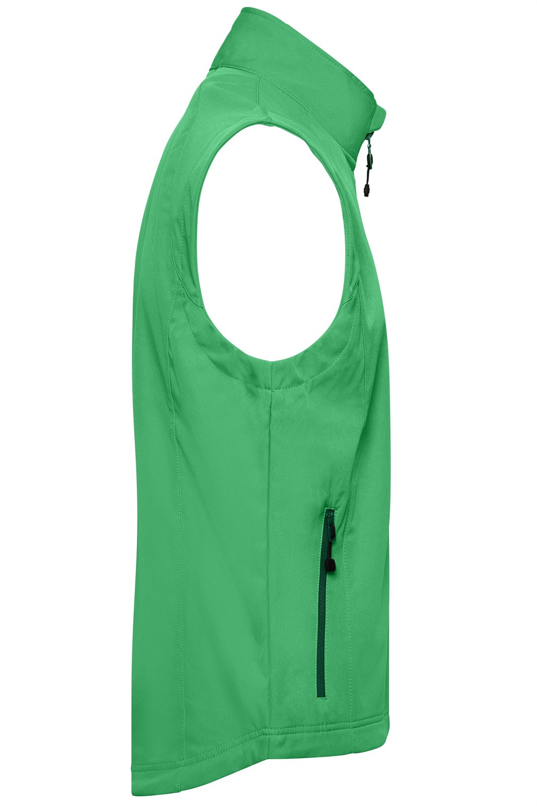 Weste Herren Grün – Men's Softshell Vest, Detailansicht