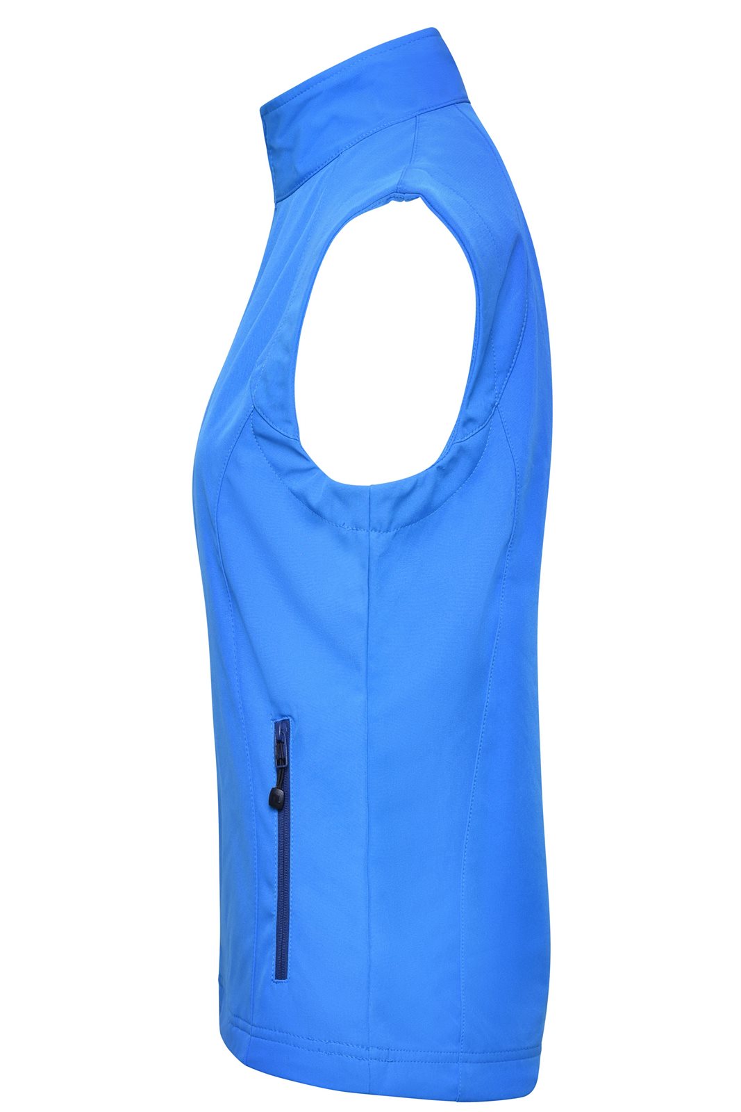 Weste Damen Blau – Ladies' Softshell Vest, Detailansicht