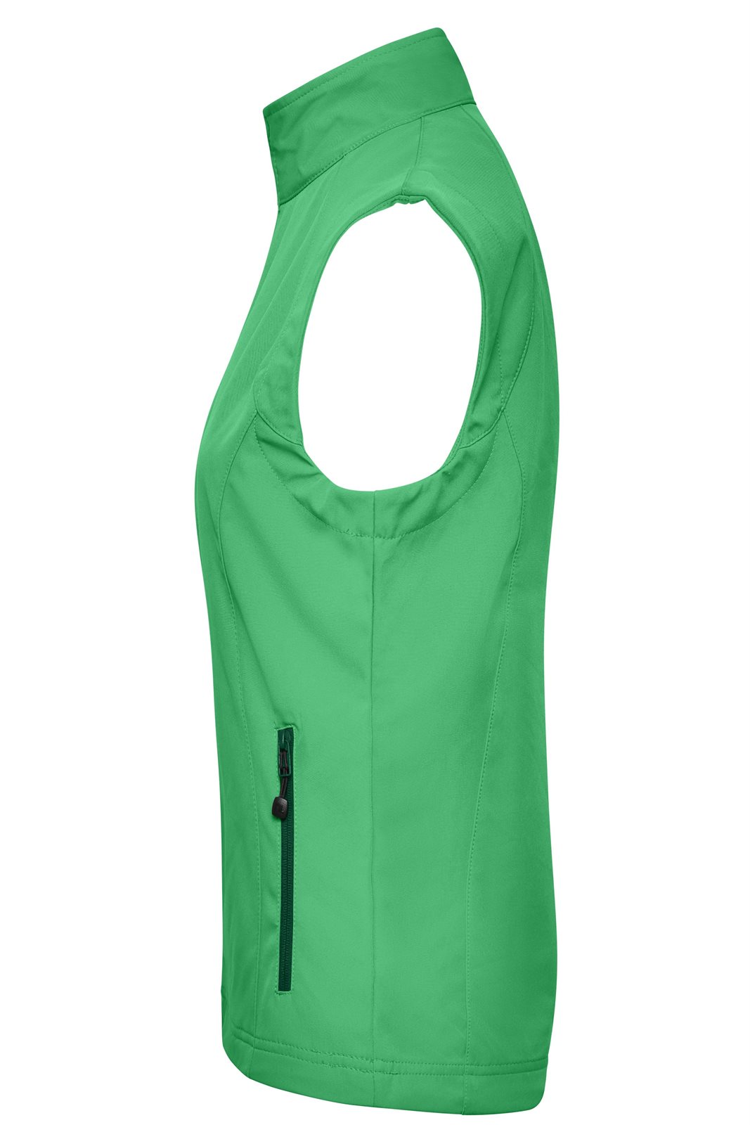Weste Damen Grün – Ladies' Softshell Vest, Detailansicht
