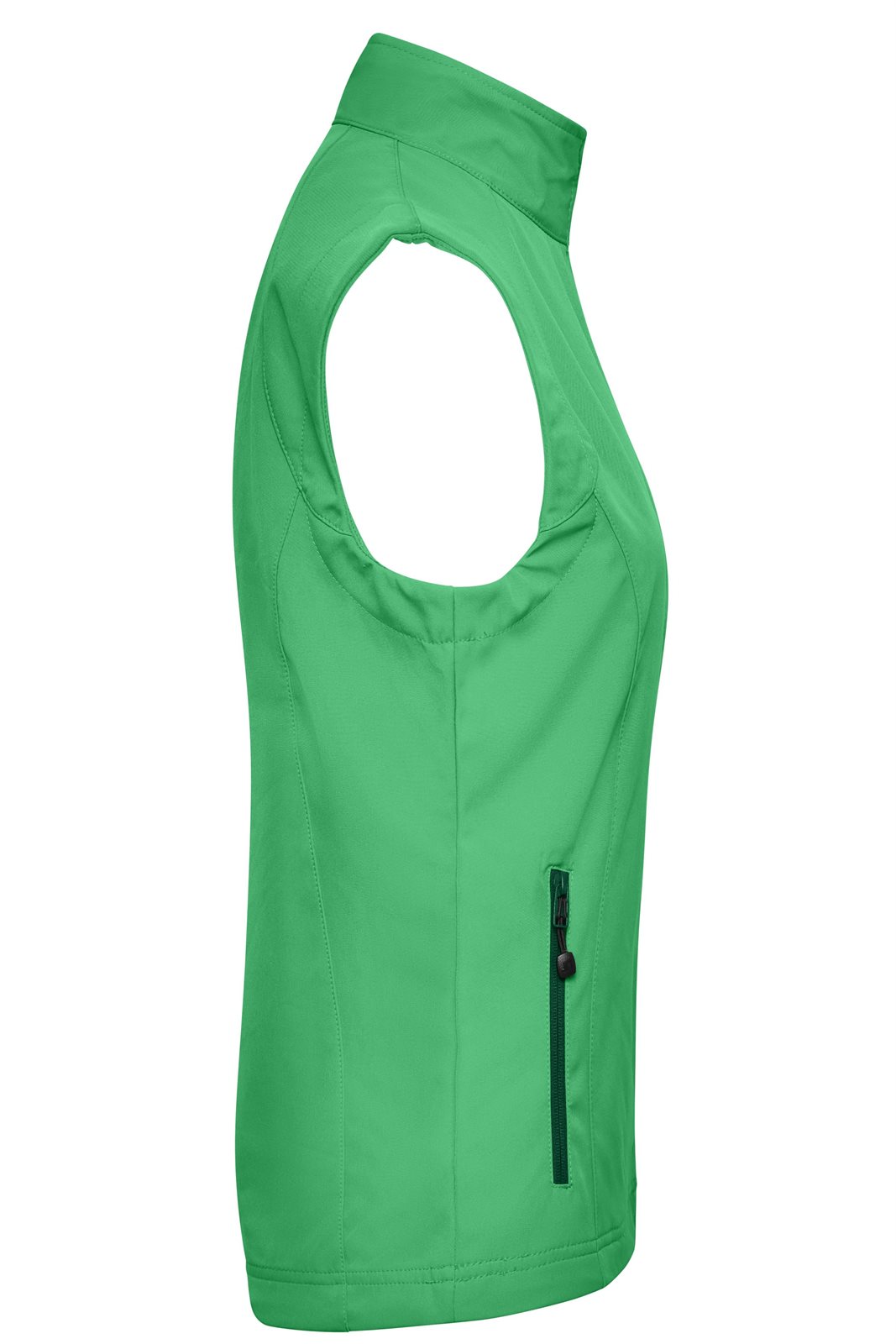 Weste Damen Grün – Ladies' Softshell Vest, Detailansicht
