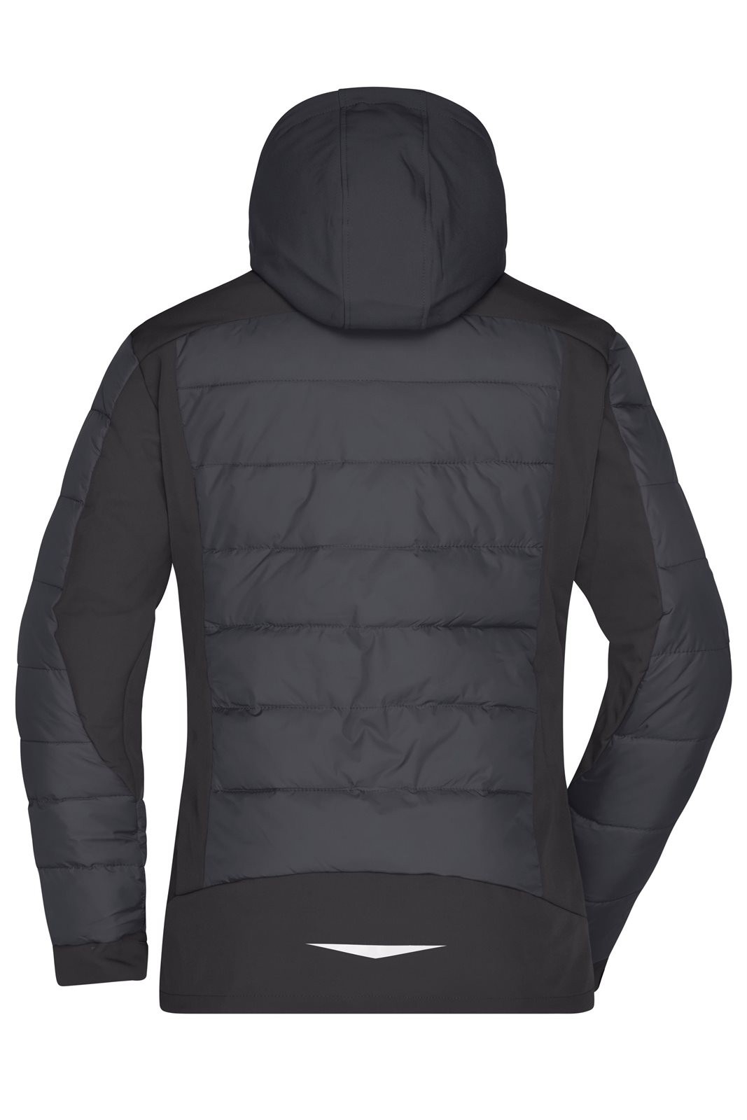 Jacke Damen Schwarz – Ladies' Outdoor Hybrid Jacket, Detailansicht