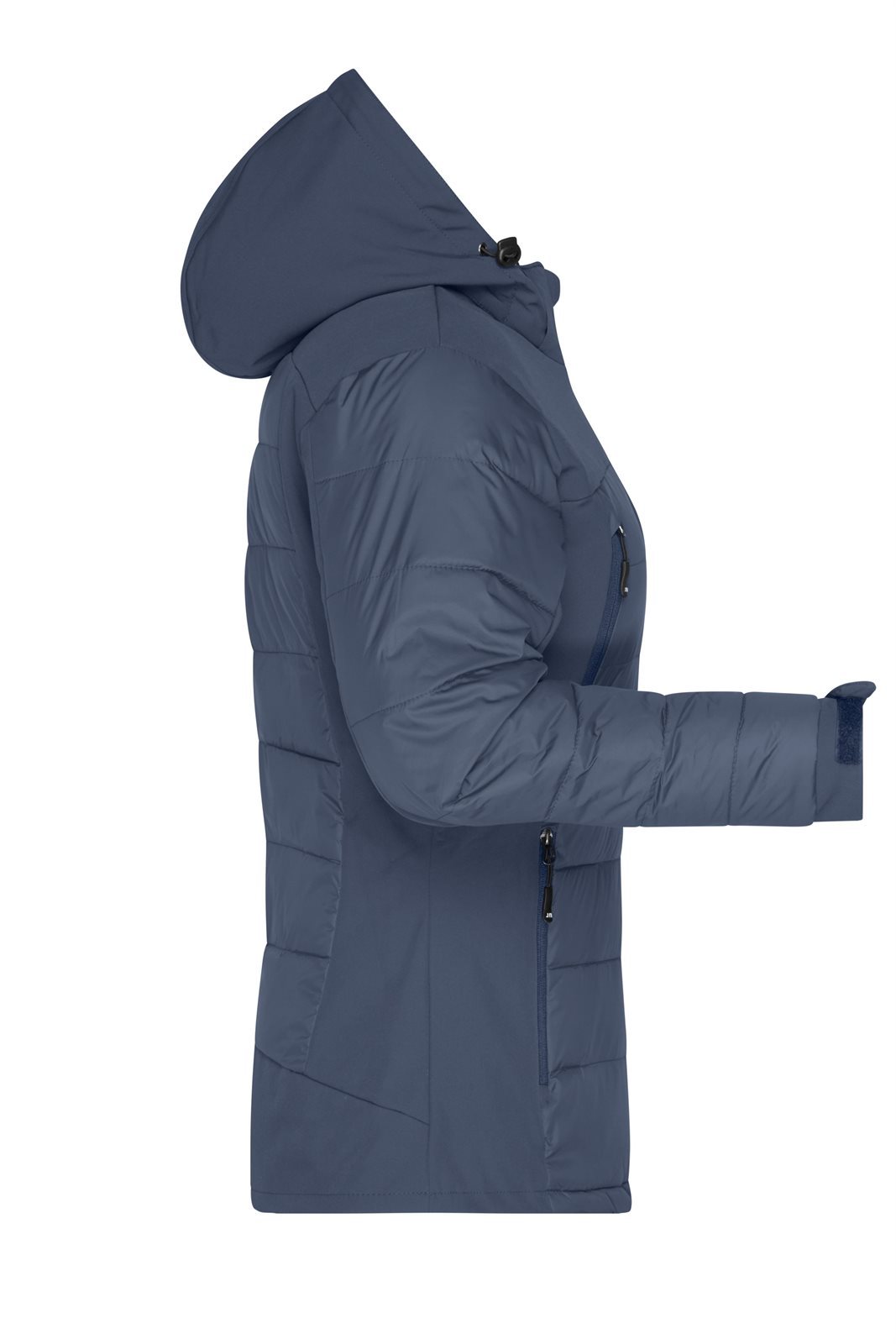 Jacke Damen Blau – Ladies' Outdoor Hybrid Jacket, Detailansicht