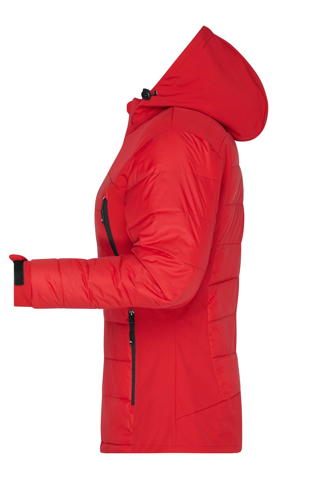Jacke Damen Rot – Ladies' Outdoor Hybrid Jacket, Detailansicht
