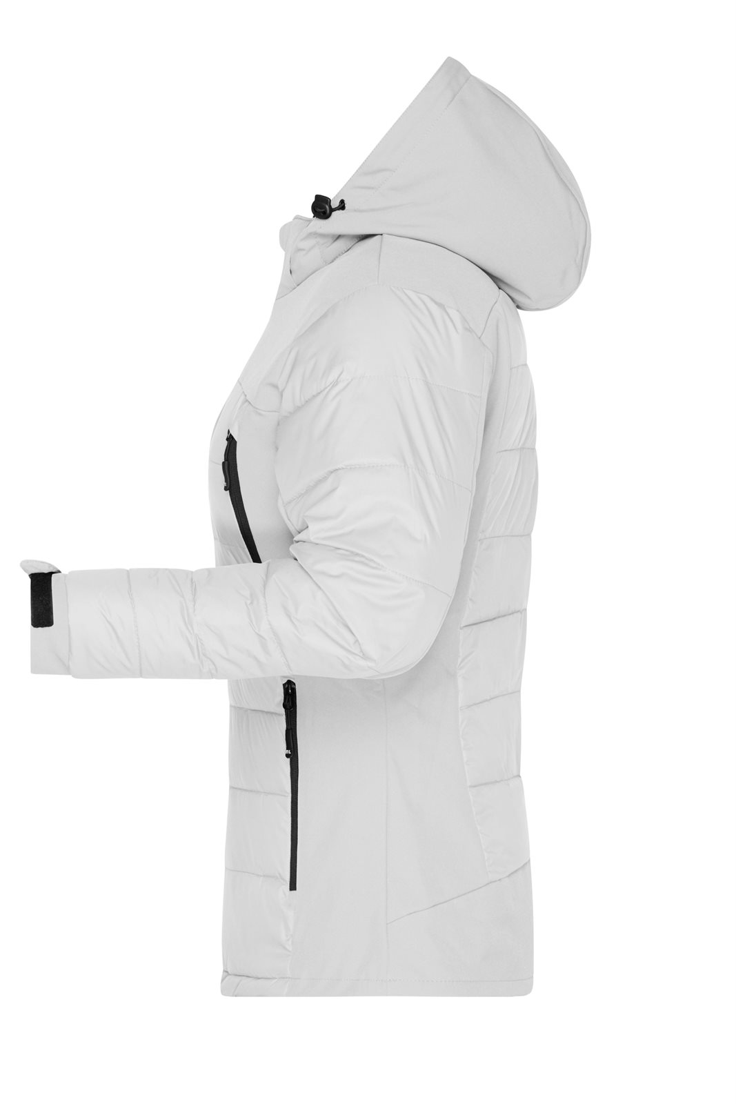Jacke Damen Weiß – Ladies' Outdoor Hybrid Jacket, Detailansicht