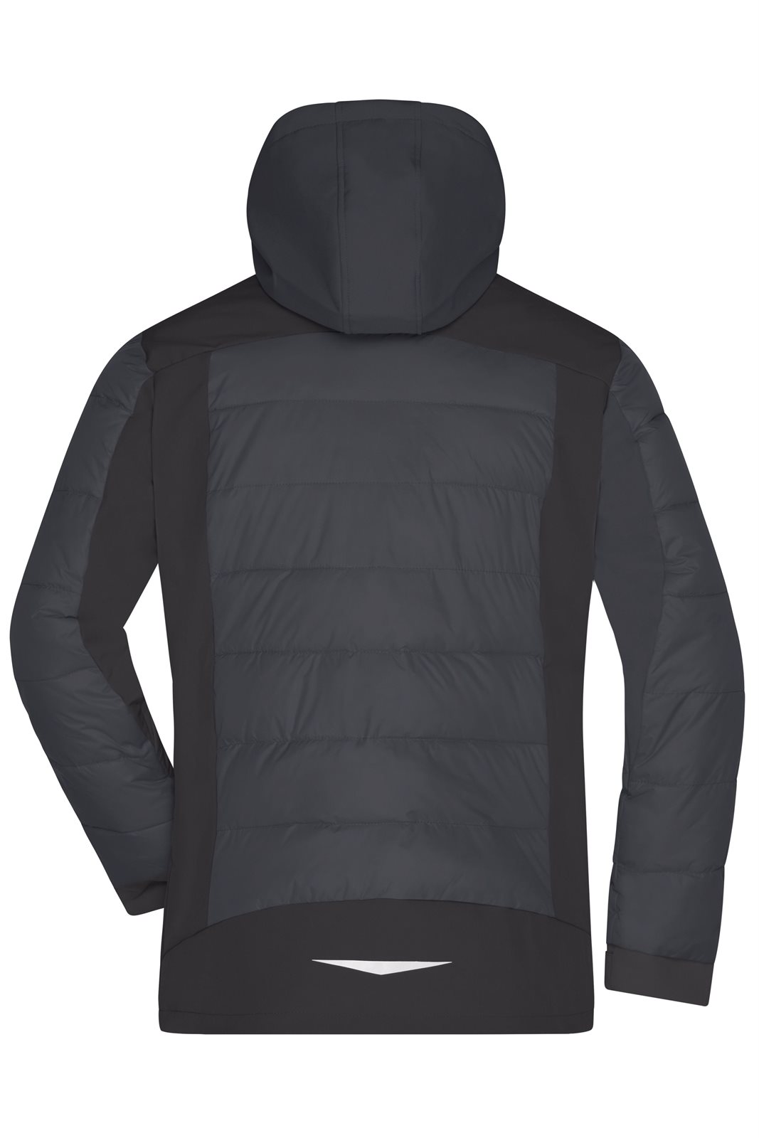 Jacke Herren Schwarz – Men's Outdoor Hybrid Jacket, Detailansicht