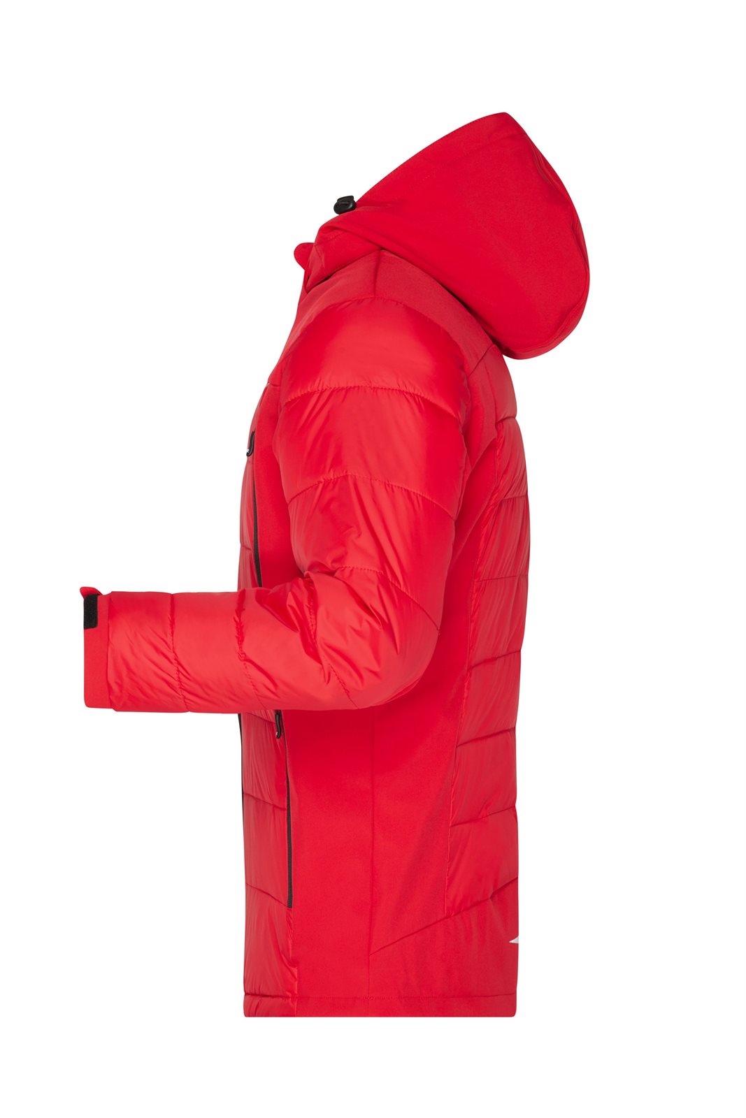 Jacke Herren Rot – Men's Outdoor Hybrid Jacket, Detailansicht