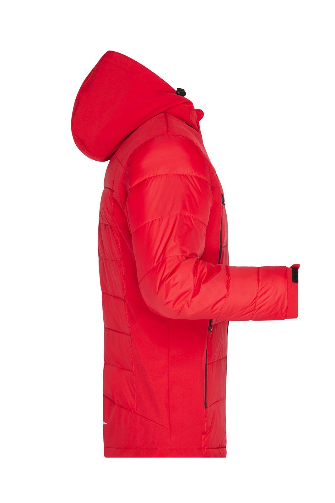 Jacke Herren Rot – Men's Outdoor Hybrid Jacket, Detailansicht
