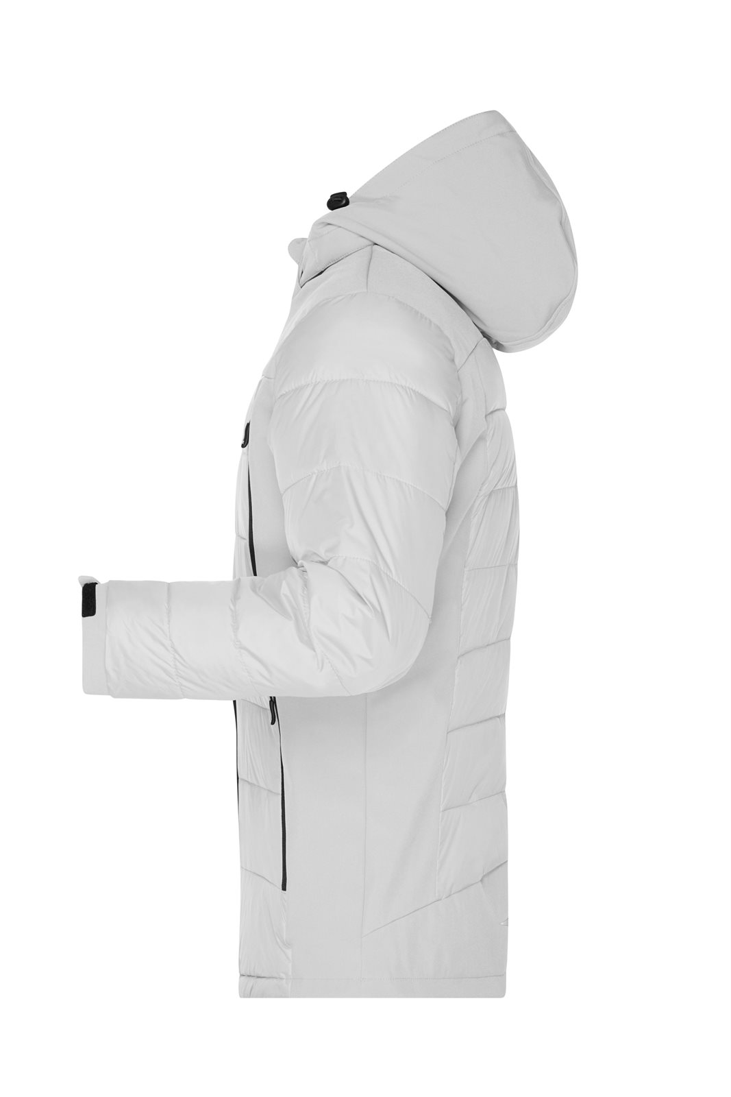 Jacke Herren Weiß – Men's Outdoor Hybrid Jacket, Detailansicht