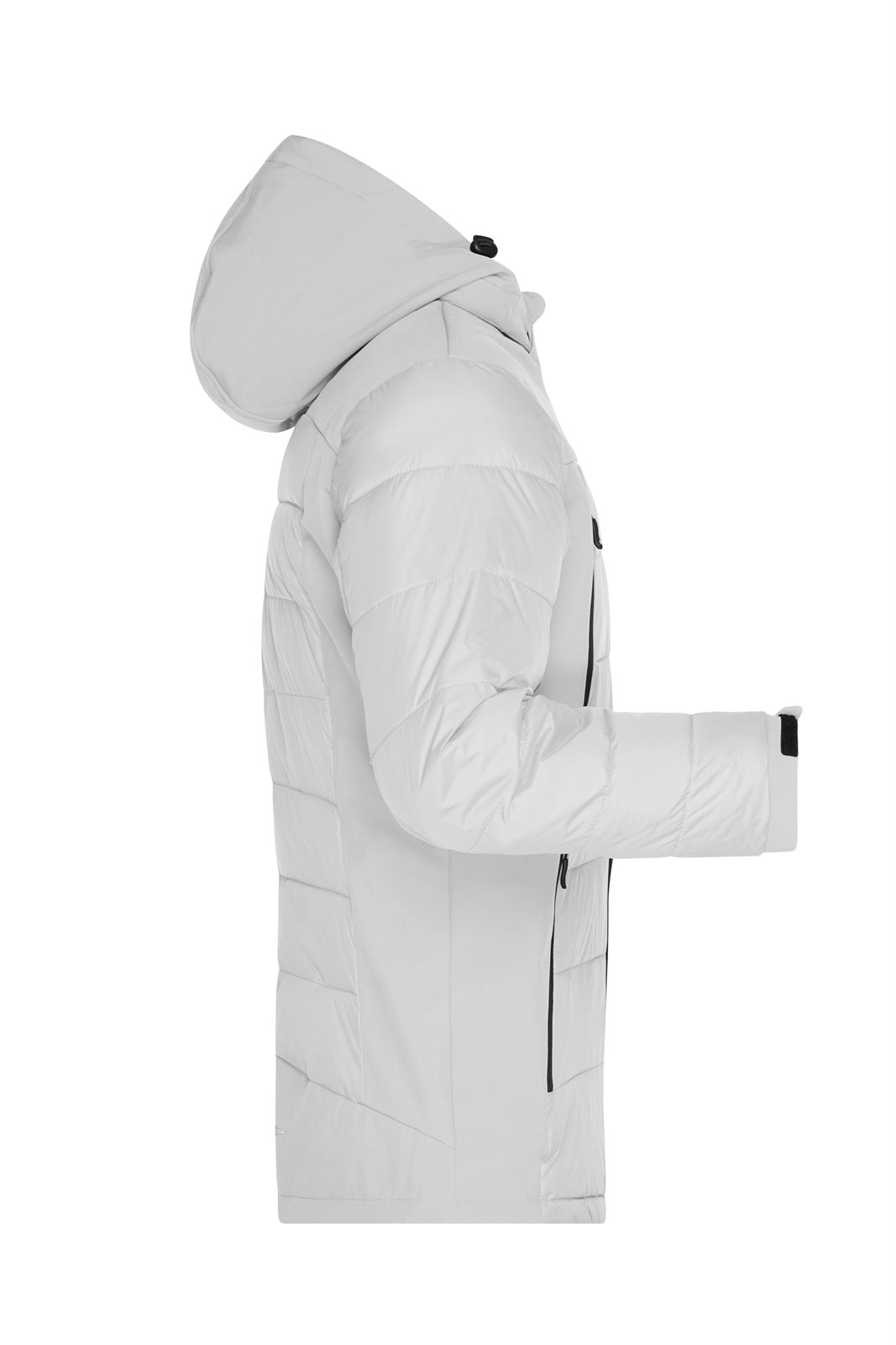 Jacke Herren Weiß – Men's Outdoor Hybrid Jacket, Detailansicht