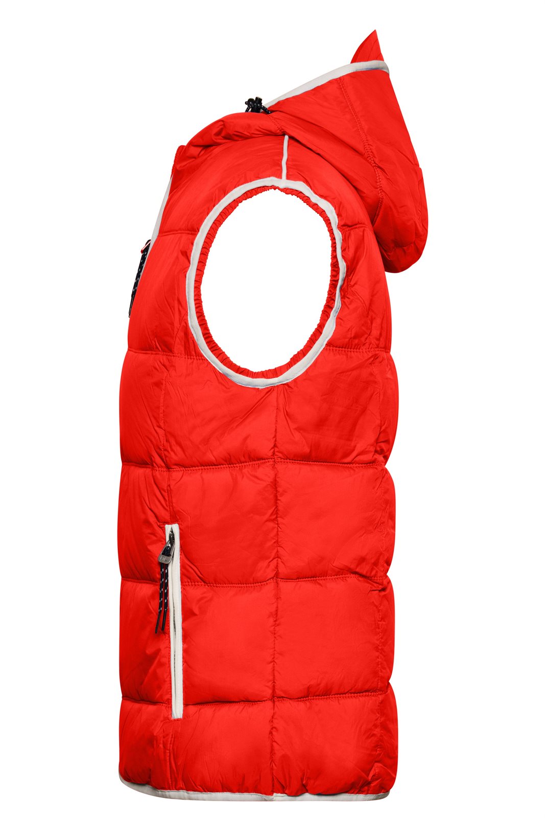 Weste Herren Weiß/Rot – Men's Maritime Vest, Detailansicht