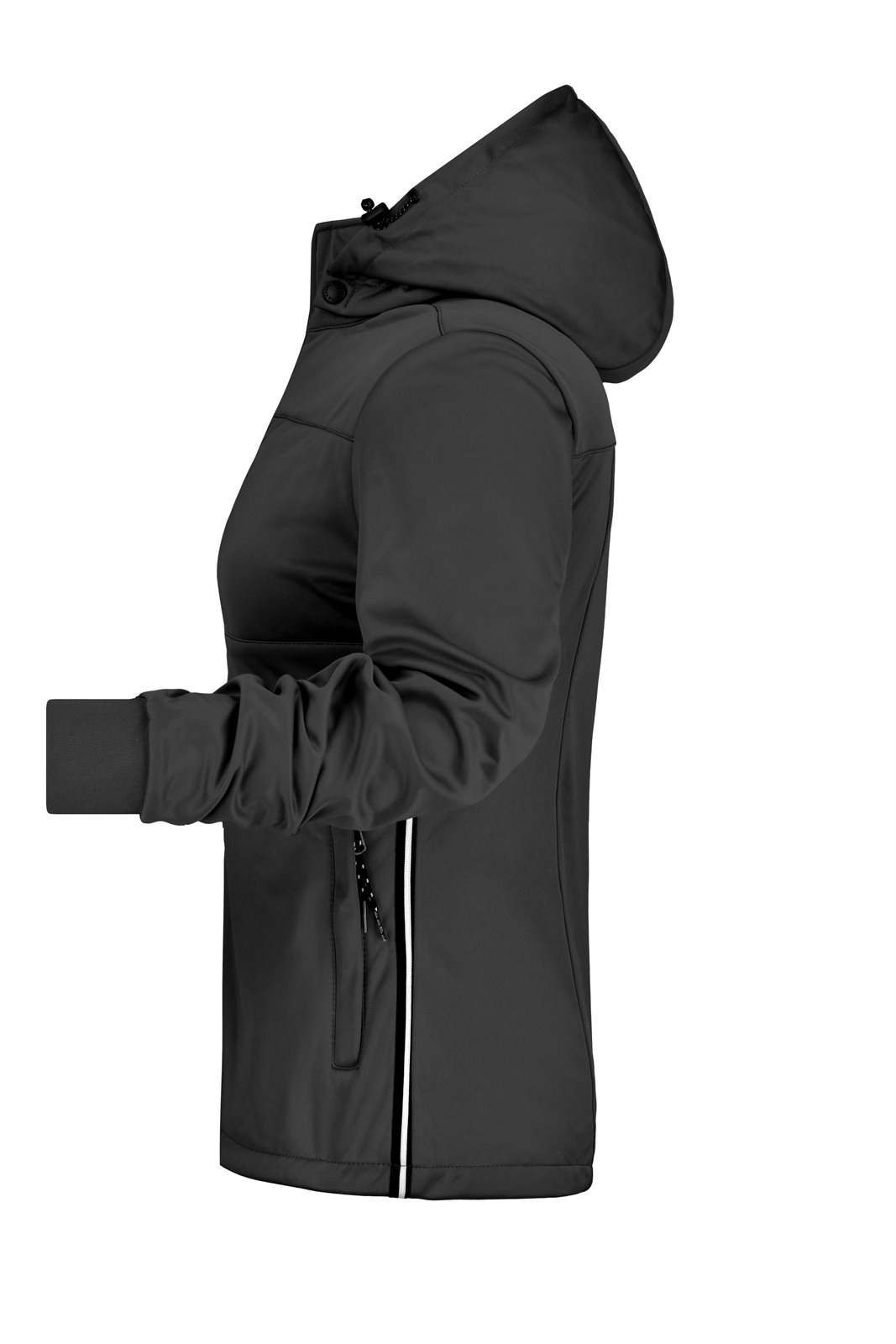 Jacke Damen Schwarz/Weiß – Ladies' Maritime Jacket, Detailansicht