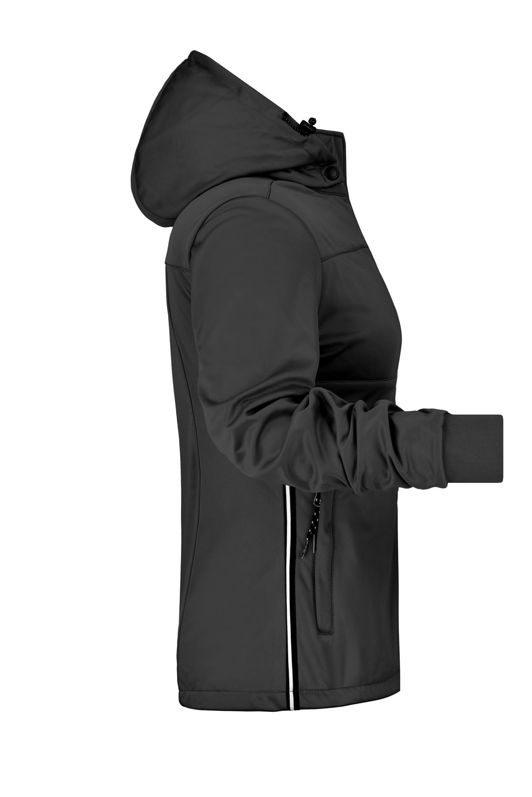 Jacke Damen Schwarz/Weiß – Ladies' Maritime Jacket, Detailansicht