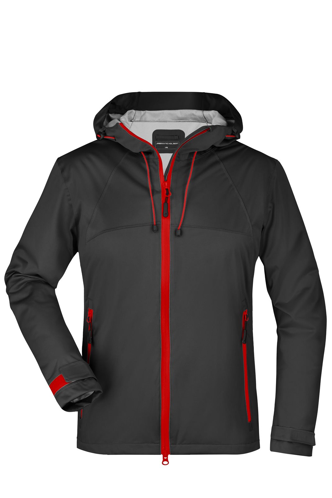Jacke Damen Schwarz/Rot – Ladies' Outdoor Jacket