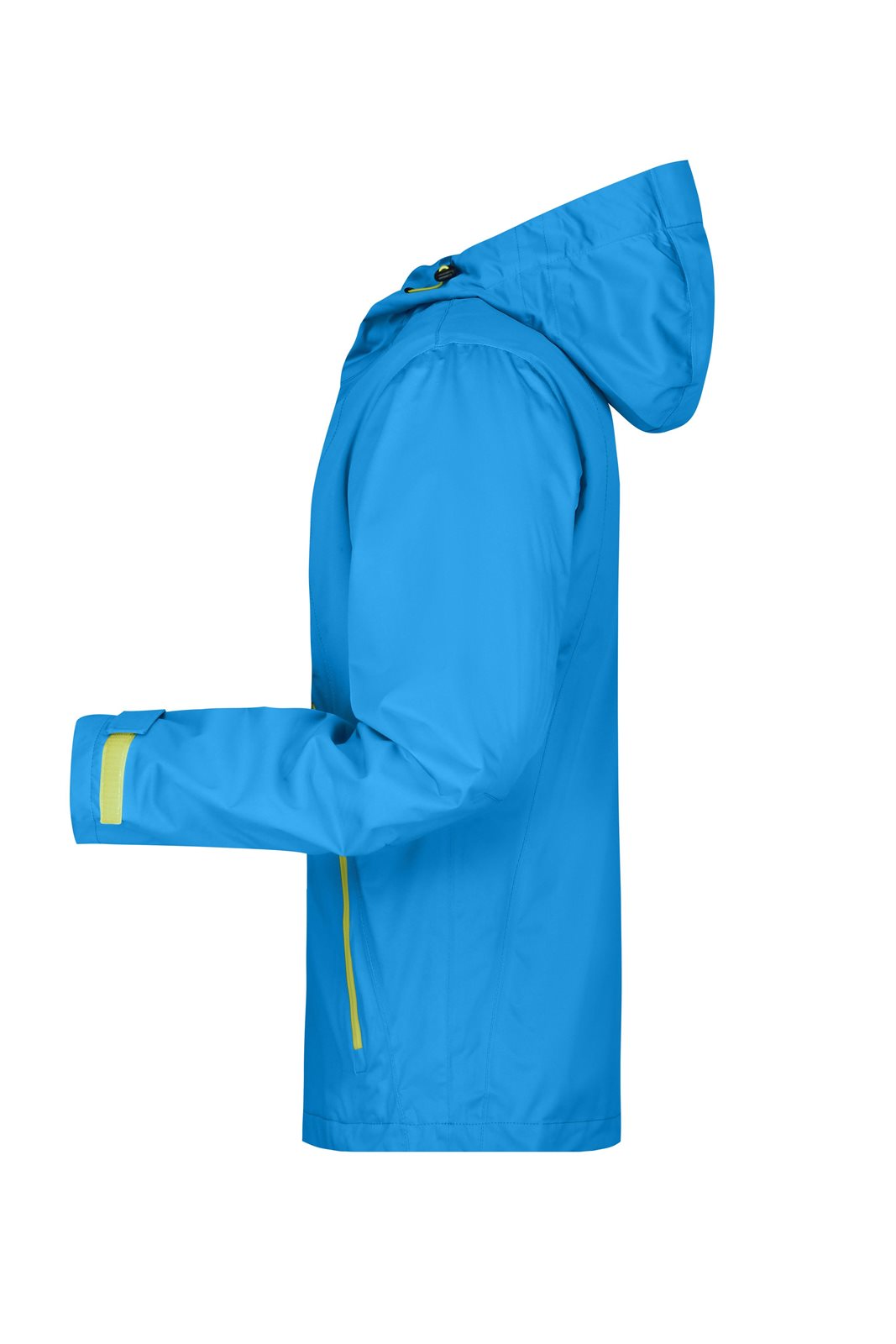 Jacke Herren Blau/Gelb – Men's Outdoor Jacket, Detailansicht