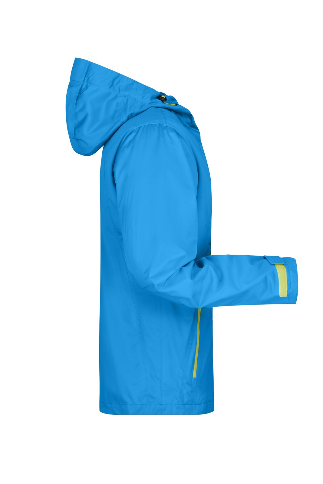 Jacke Herren Blau/Gelb – Men's Outdoor Jacket, Detailansicht