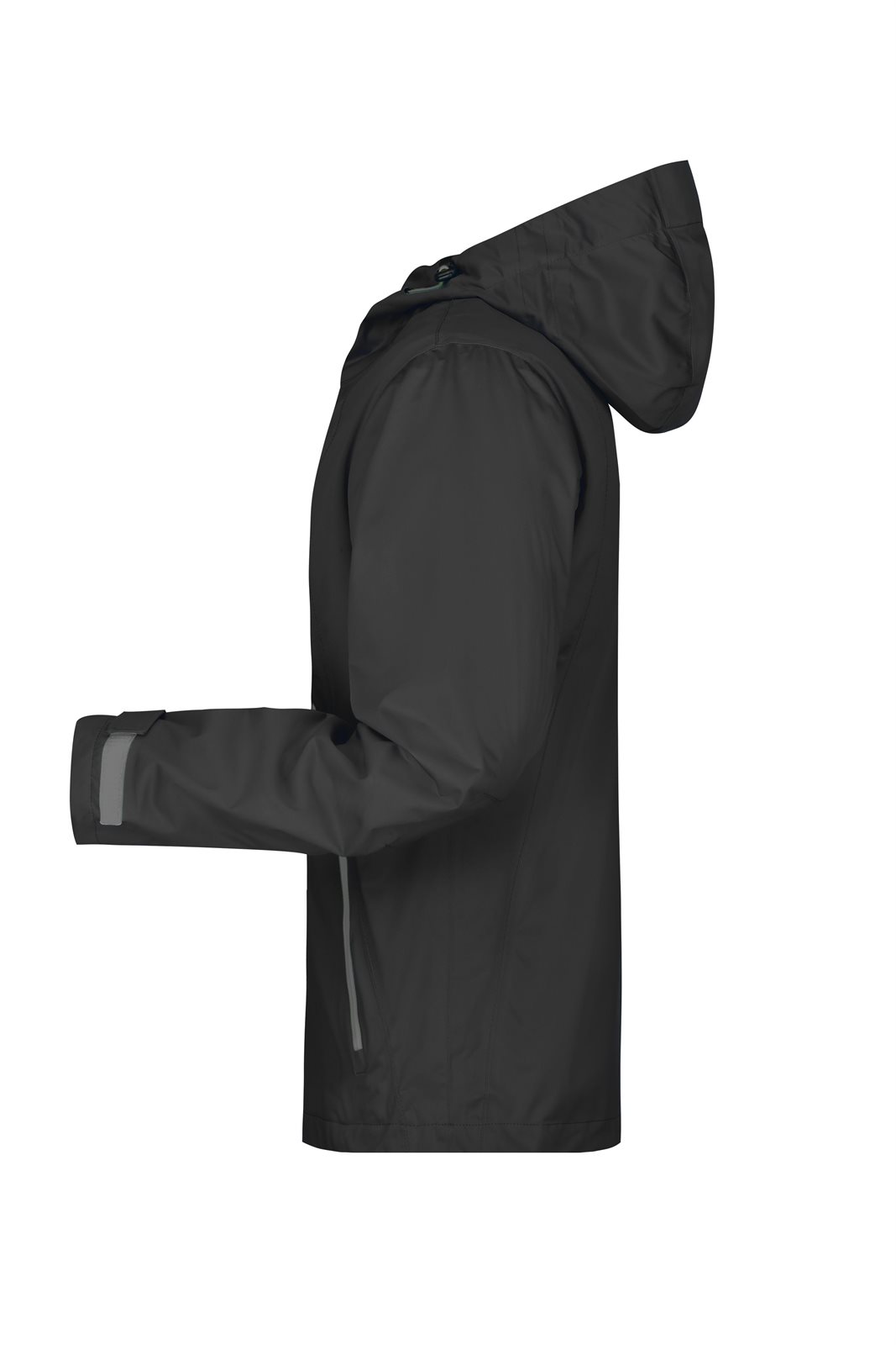 Jacke Herren Schwarz/Grau – Men's Outdoor Jacket, Detailansicht