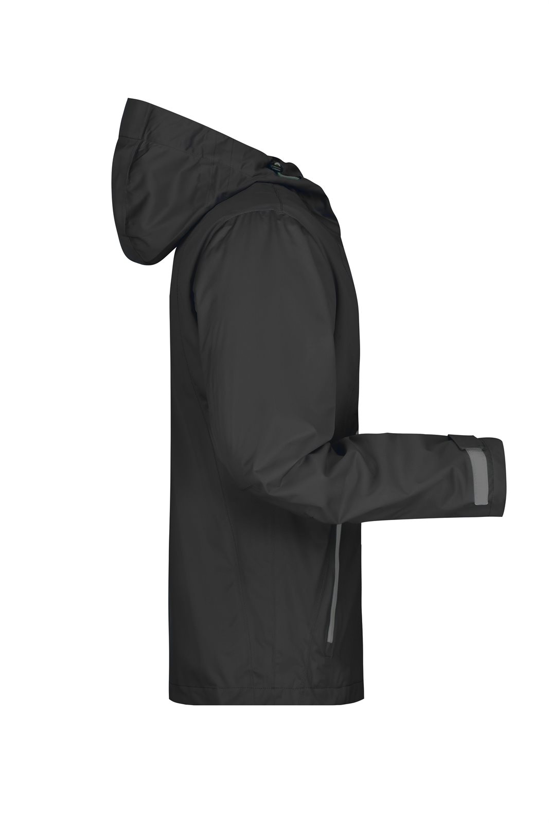 Jacke Herren Schwarz/Grau – Men's Outdoor Jacket, Detailansicht