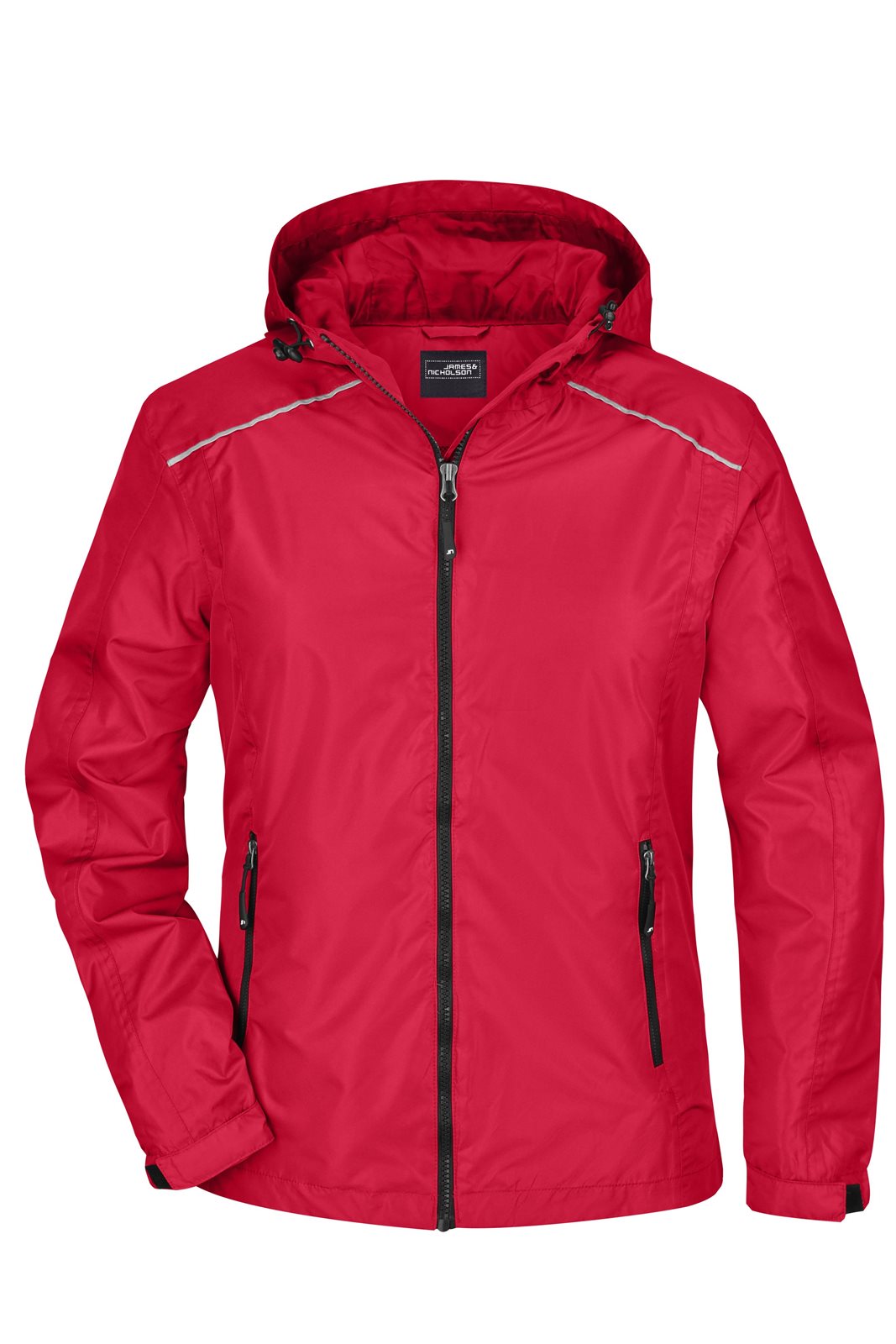 Jacke Damen Schwarz/Rot – Ladies' Rain Jacket