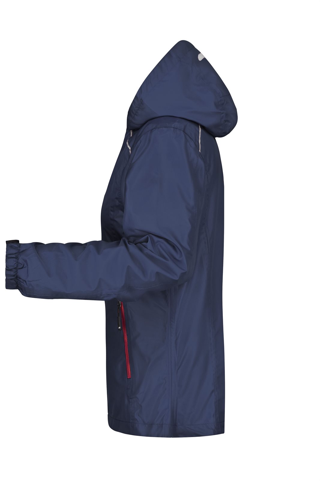 Jacke Damen Rot/Blau – Ladies' Rain Jacket, Detailansicht