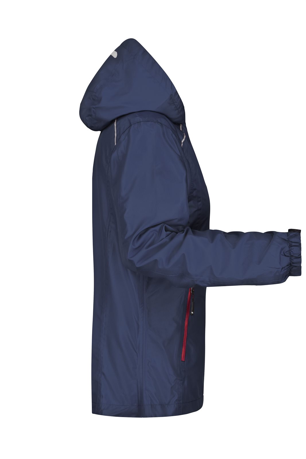 Jacke Damen Rot/Blau – Ladies' Rain Jacket, Detailansicht