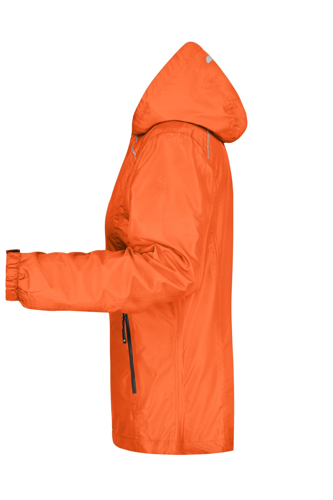 Jacke Damen Orange/Grau – Ladies' Rain Jacket, Detailansicht