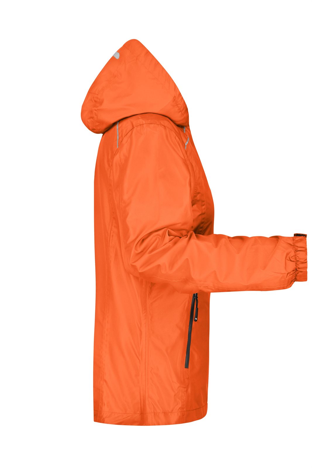 Jacke Damen Orange/Grau – Ladies' Rain Jacket, Detailansicht