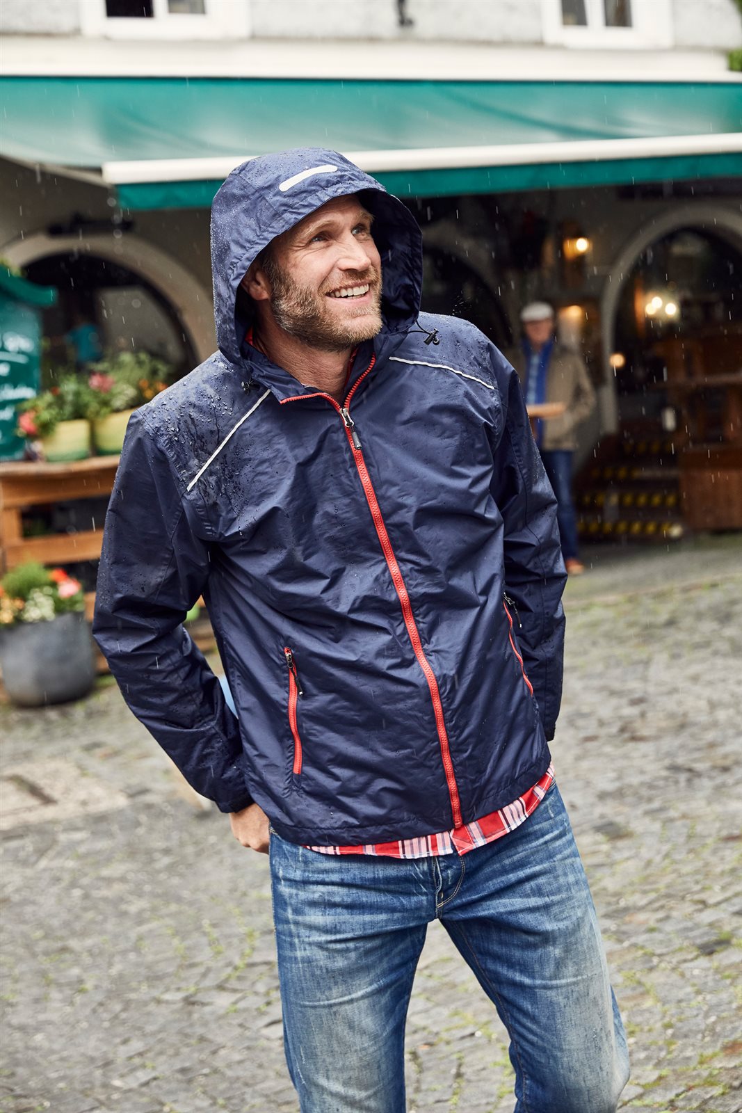 Jacke Herren – Men's Rain Jacket, Detailansicht