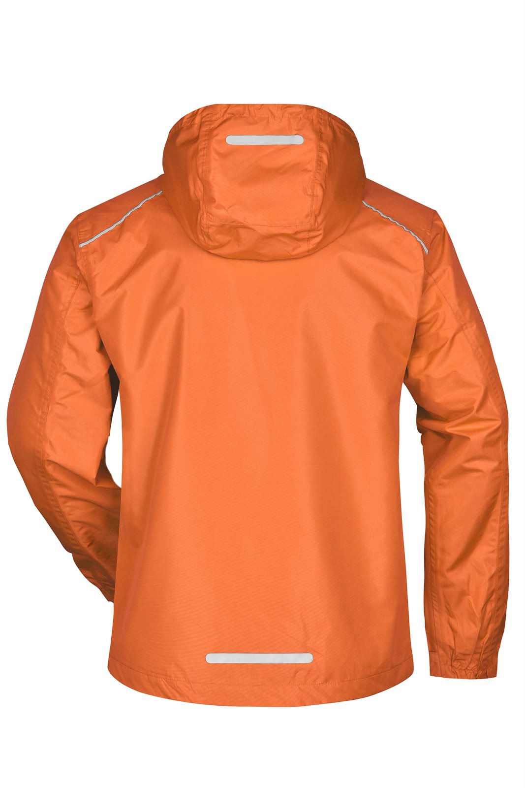 Jacke Herren Orange/Grau – Men's Rain Jacket, Detailansicht