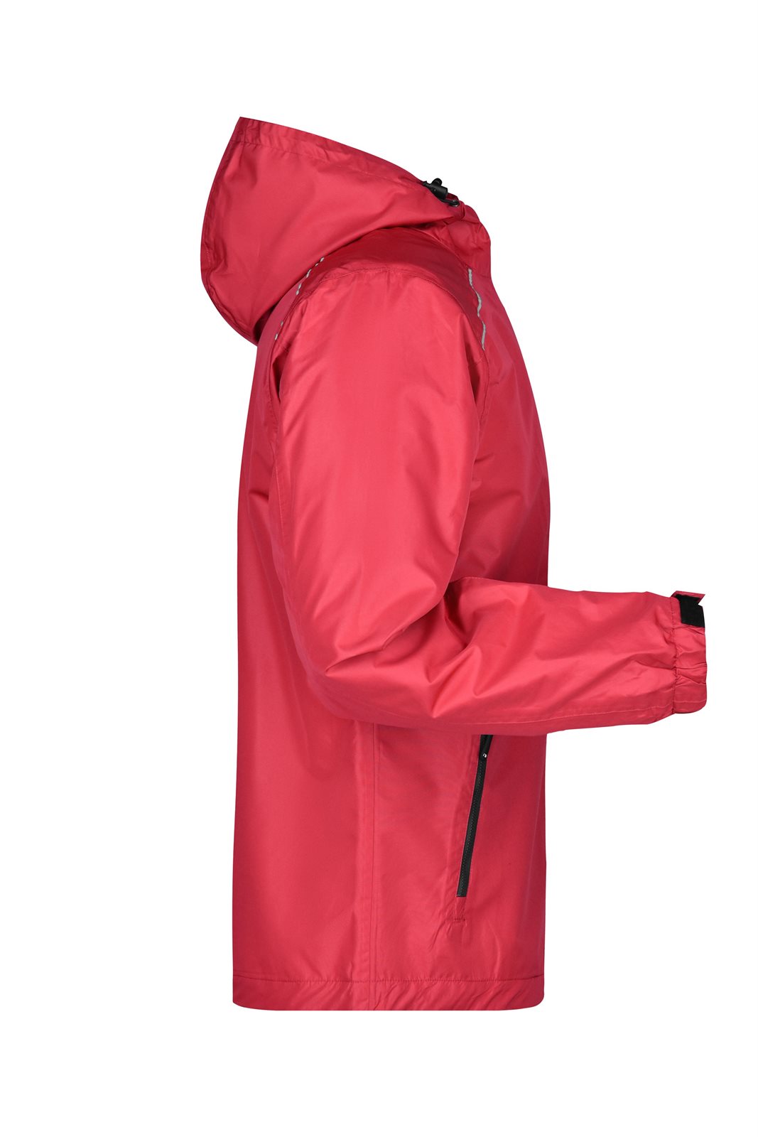 Jacke Herren Schwarz/Rot – Men's Rain Jacket, Detailansicht