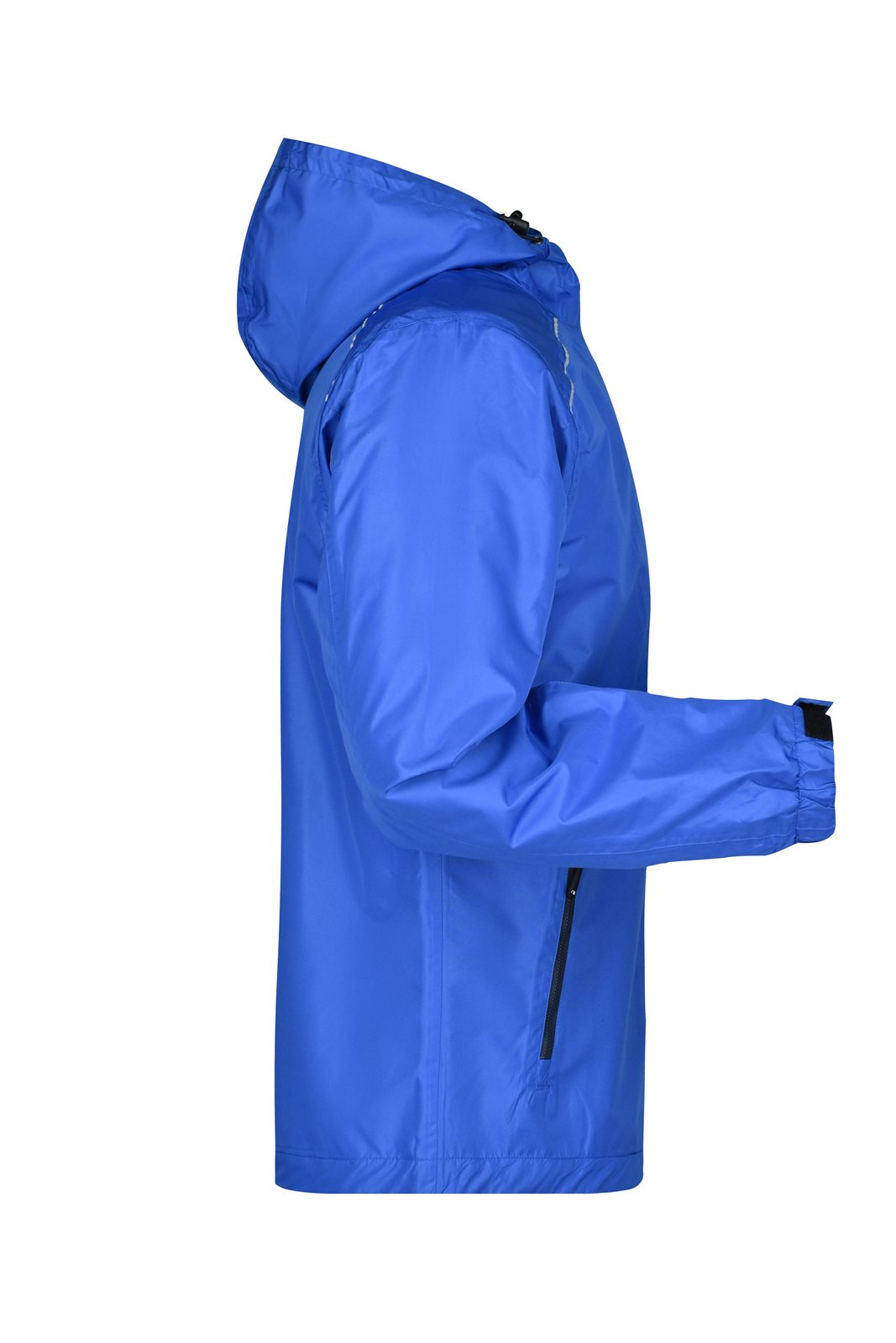 Jacke Herren Blau – Men's Rain Jacket, Detailansicht
