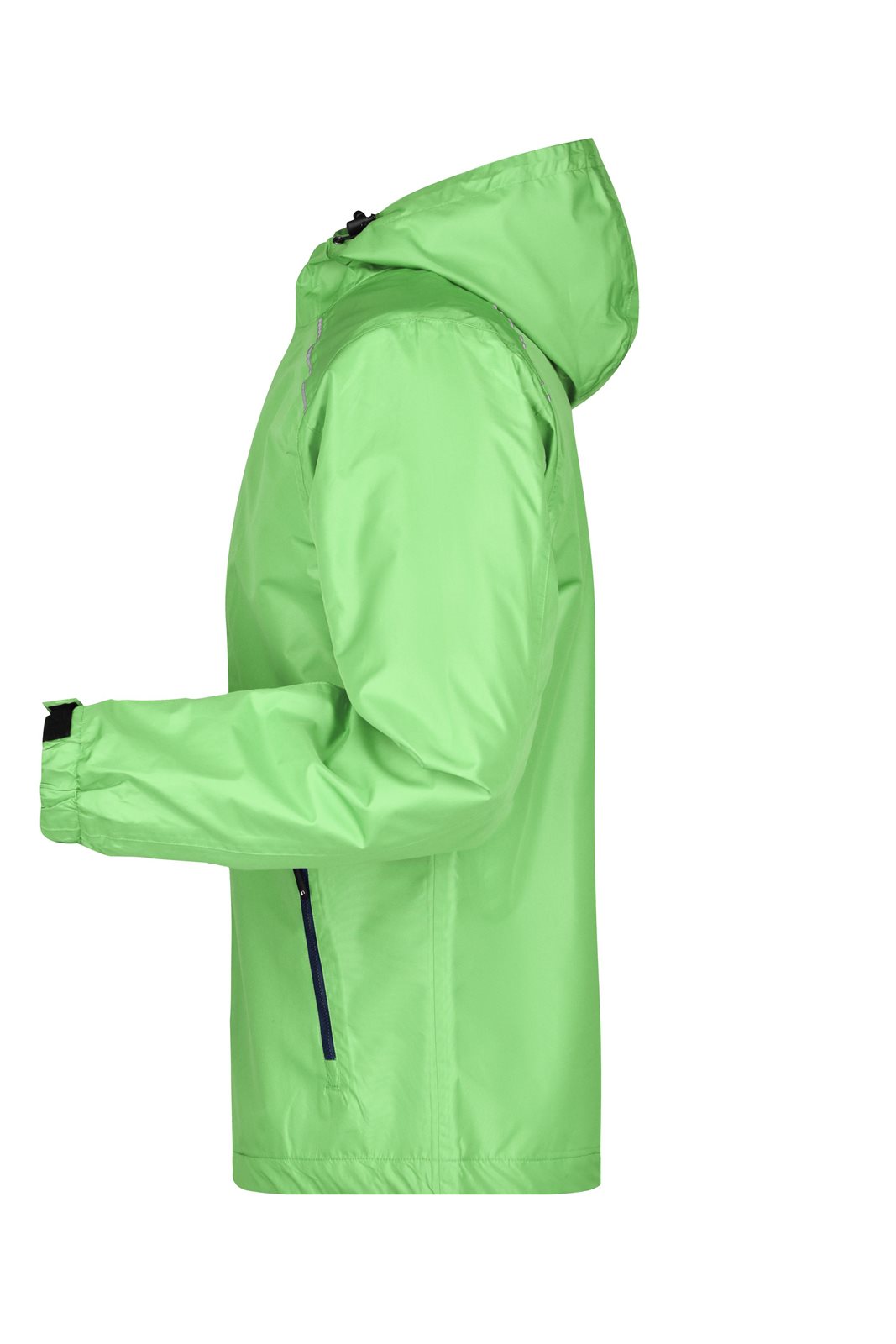 Jacke Herren Grün/Blau – Men's Rain Jacket, Detailansicht