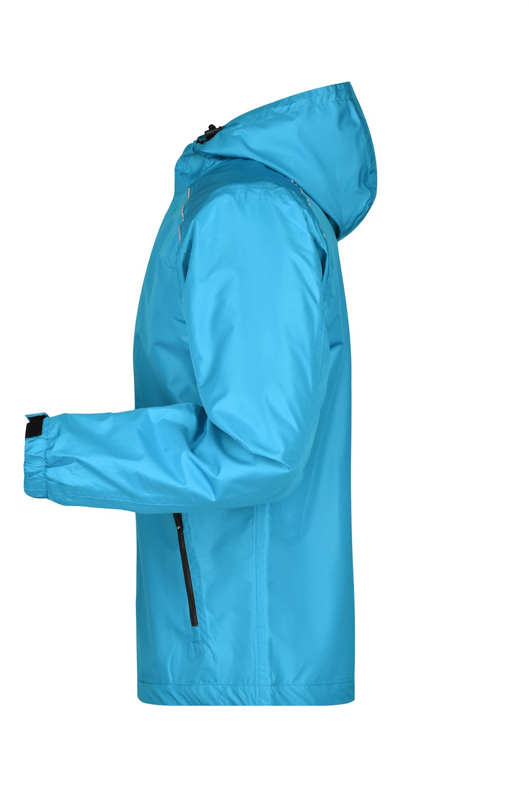 Jacke Herren Blau/Grau – Men's Rain Jacket, Detailansicht