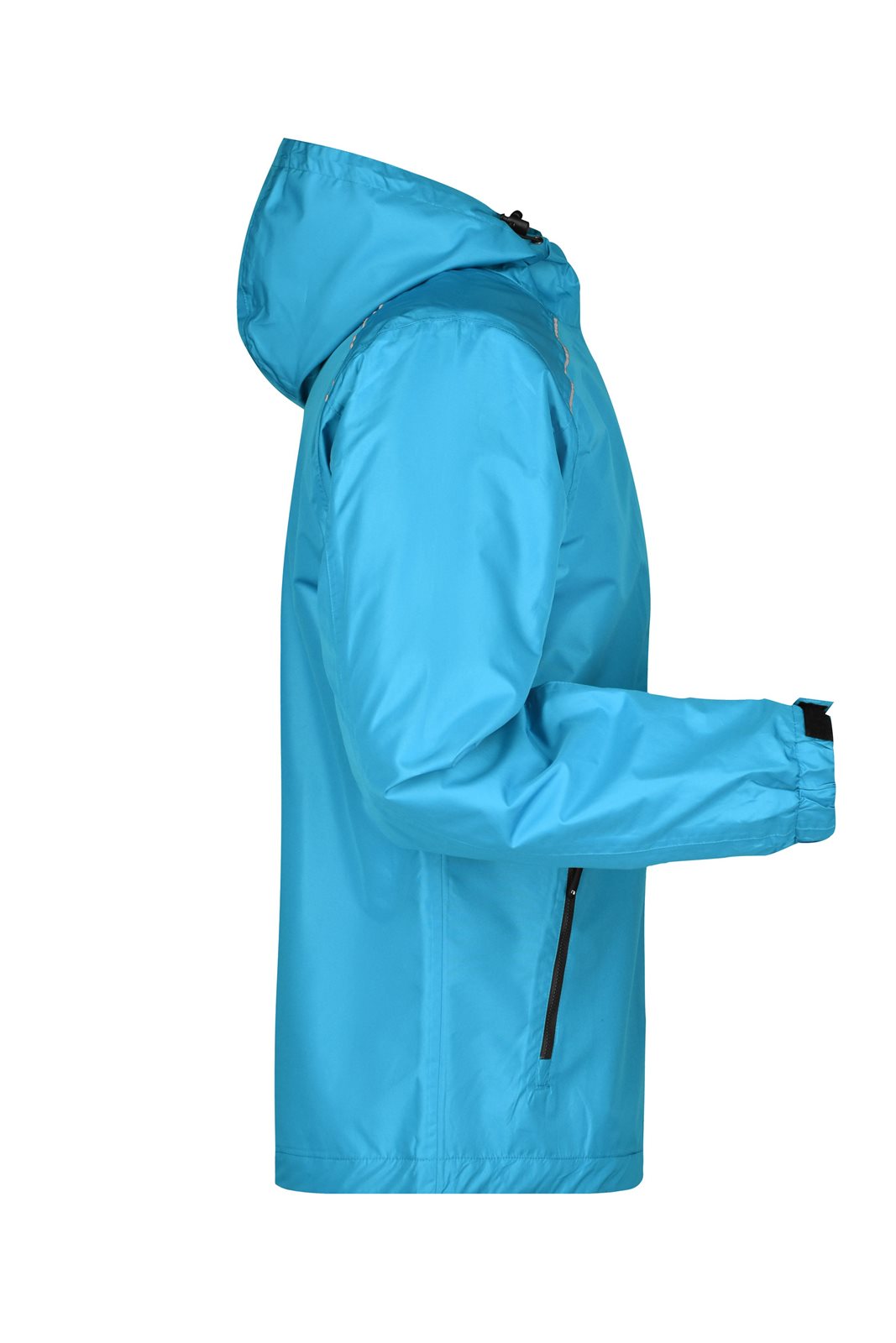 Jacke Herren Blau/Grau – Men's Rain Jacket, Detailansicht