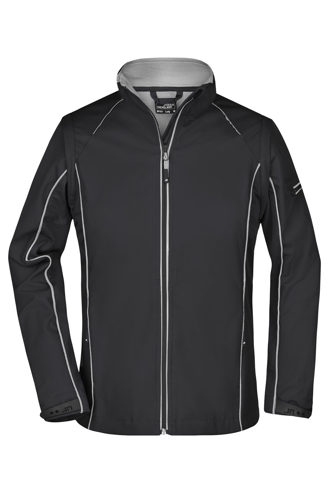 Jacke Damen Schwarz/Grau – Ladies' Zip-Off Softshell Jacket