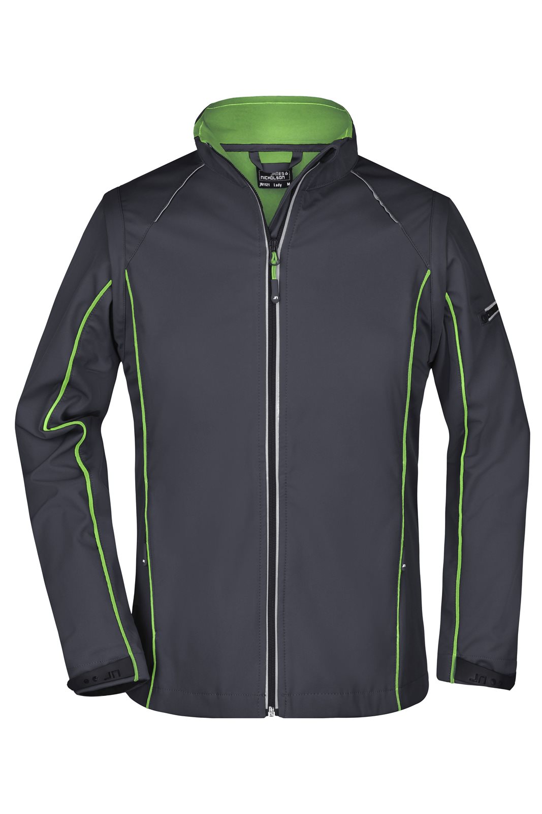 Jacke Damen Grün/Grau – Ladies' Zip-Off Softshell Jacket