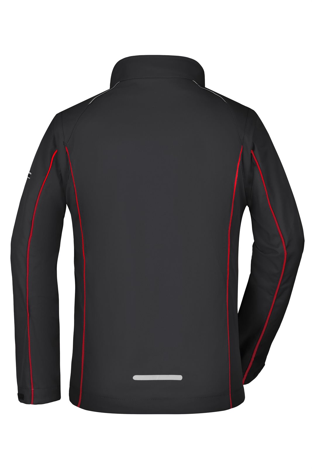Jacke Damen Schwarz/Rot – Ladies' Zip-Off Softshell Jacket, Detailansicht