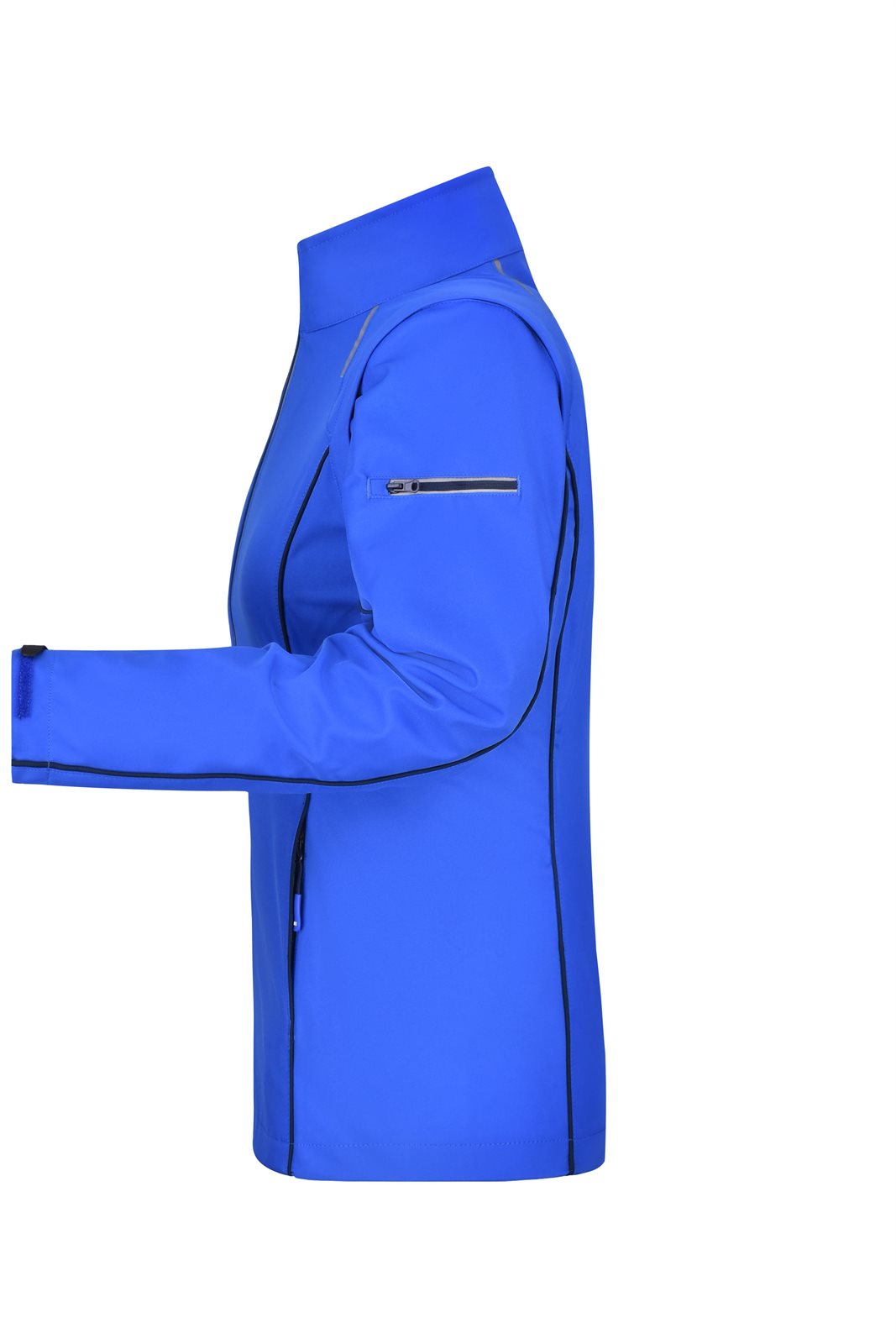Jacke Damen Blau – Ladies' Zip-Off Softshell Jacket, Detailansicht