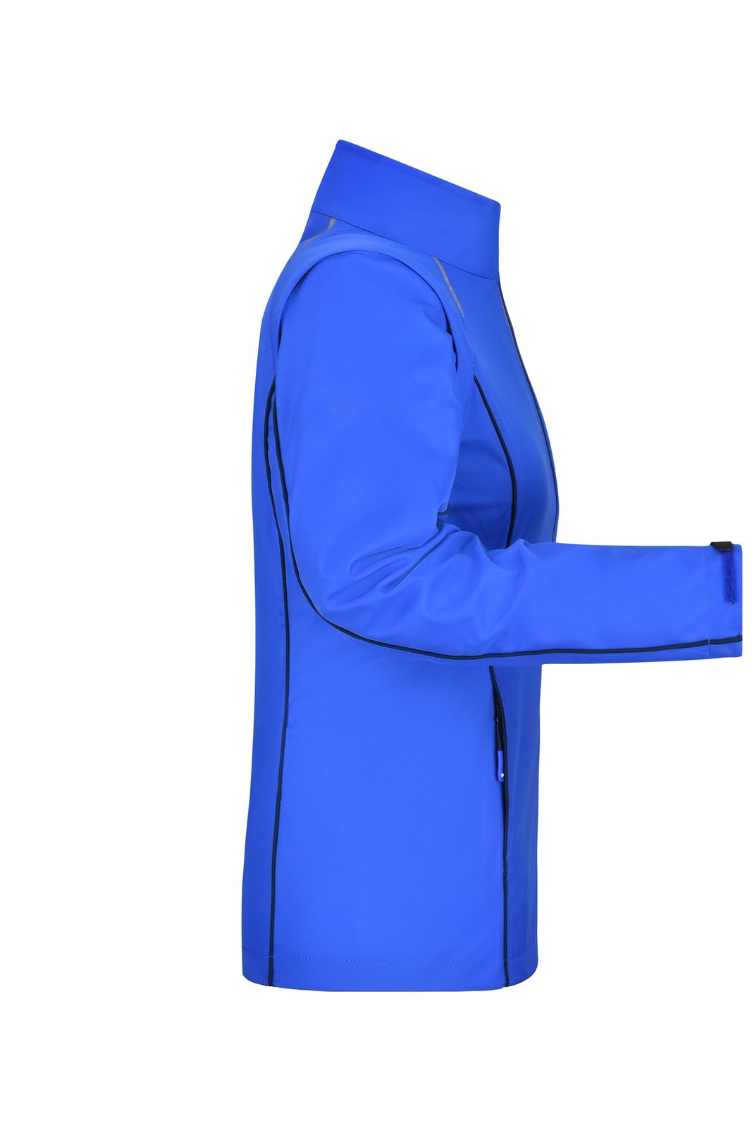 Jacke Damen Blau – Ladies' Zip-Off Softshell Jacket, Detailansicht
