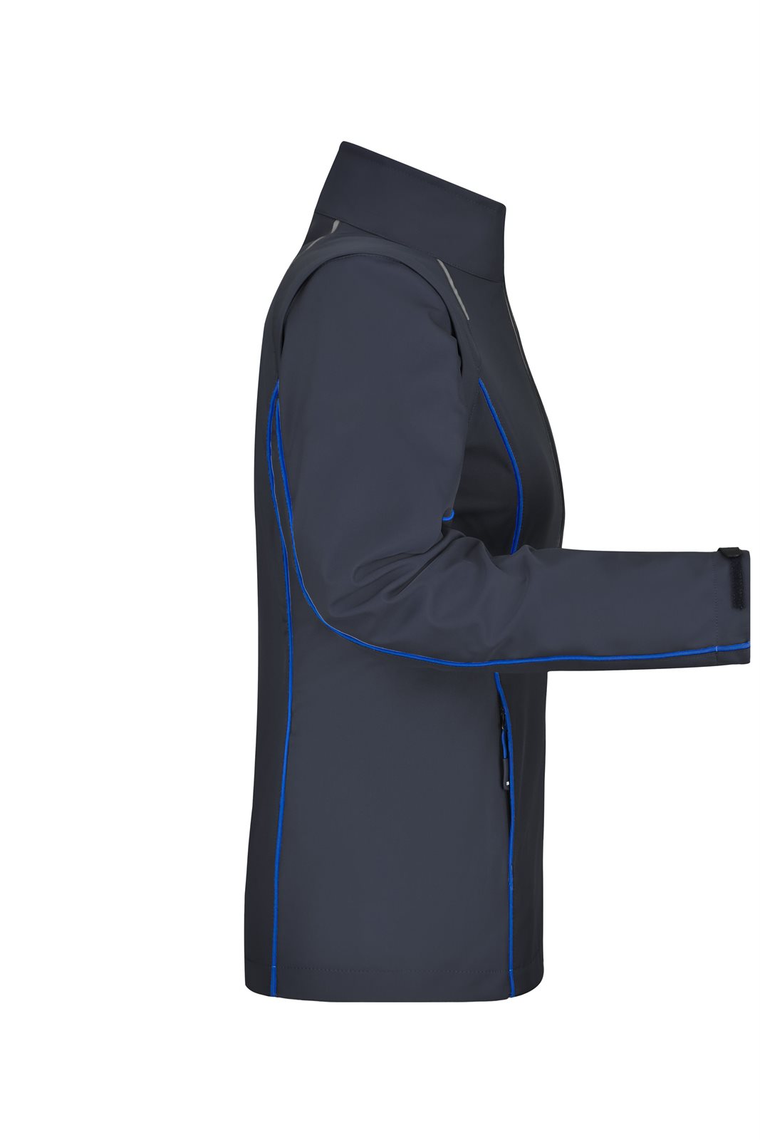 Jacke Damen Blau – Ladies' Zip-Off Softshell Jacket, Detailansicht