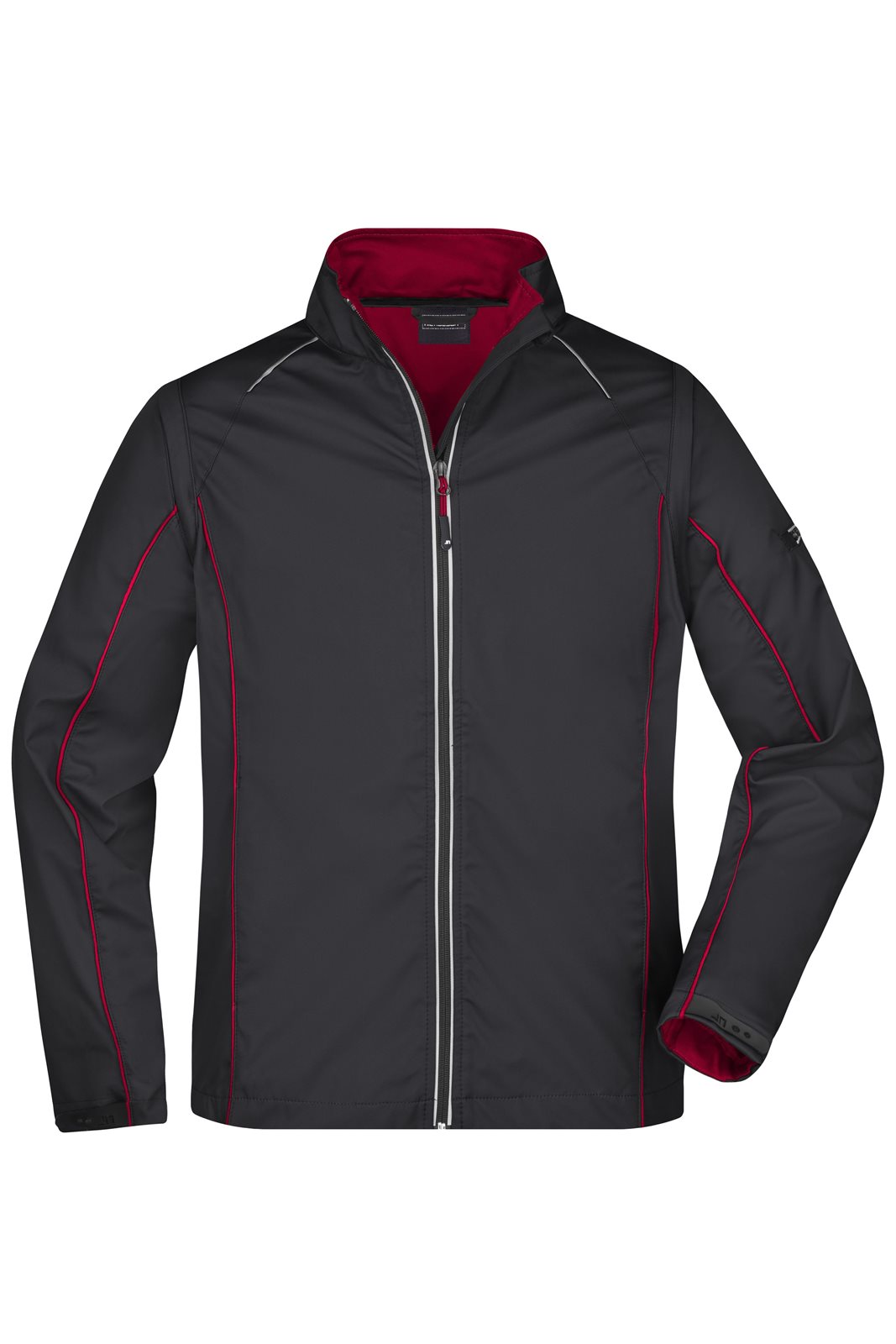 Jacke Herren Schwarz/Rot – Men's Zip-Off Softshell Jacket