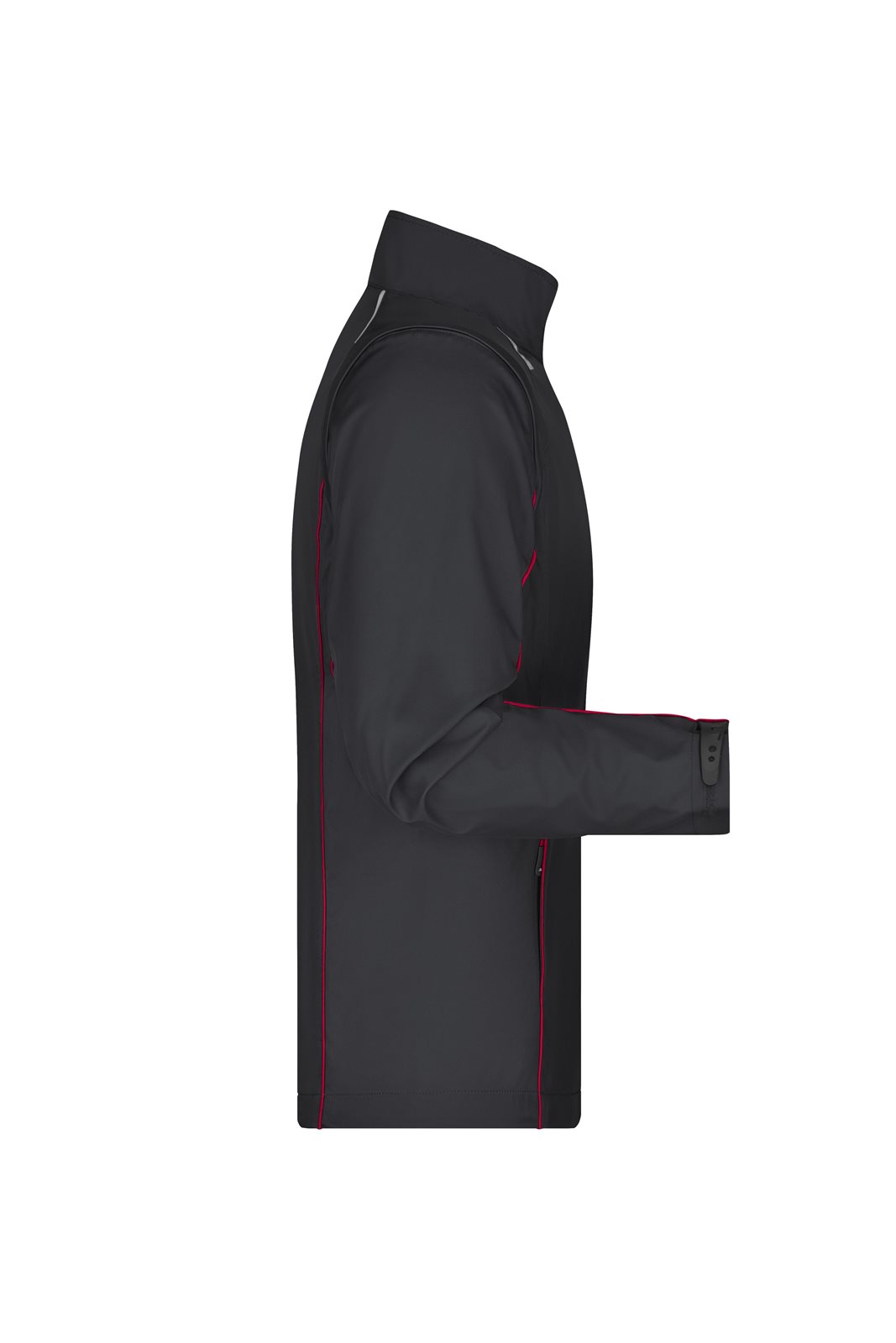 Jacke Herren Schwarz/Rot – Men's Zip-Off Softshell Jacket, Detailansicht