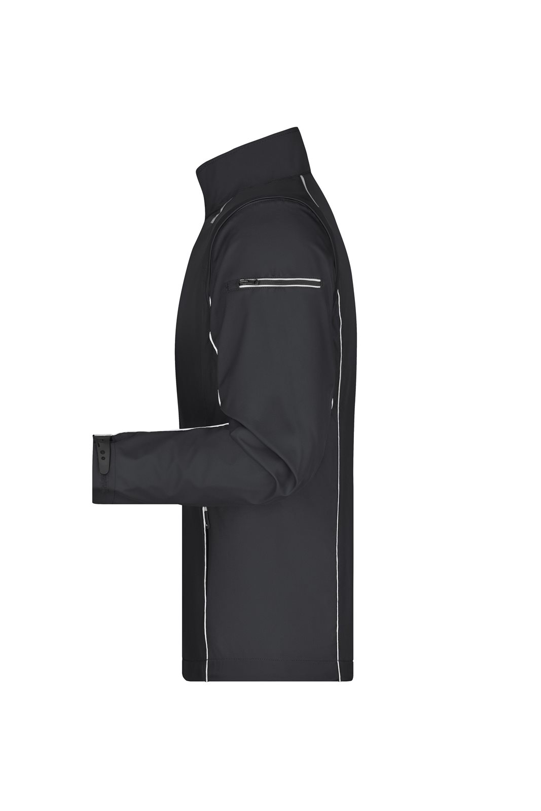 Jacke Herren Schwarz/Grau – Men's Zip-Off Softshell Jacket, Detailansicht