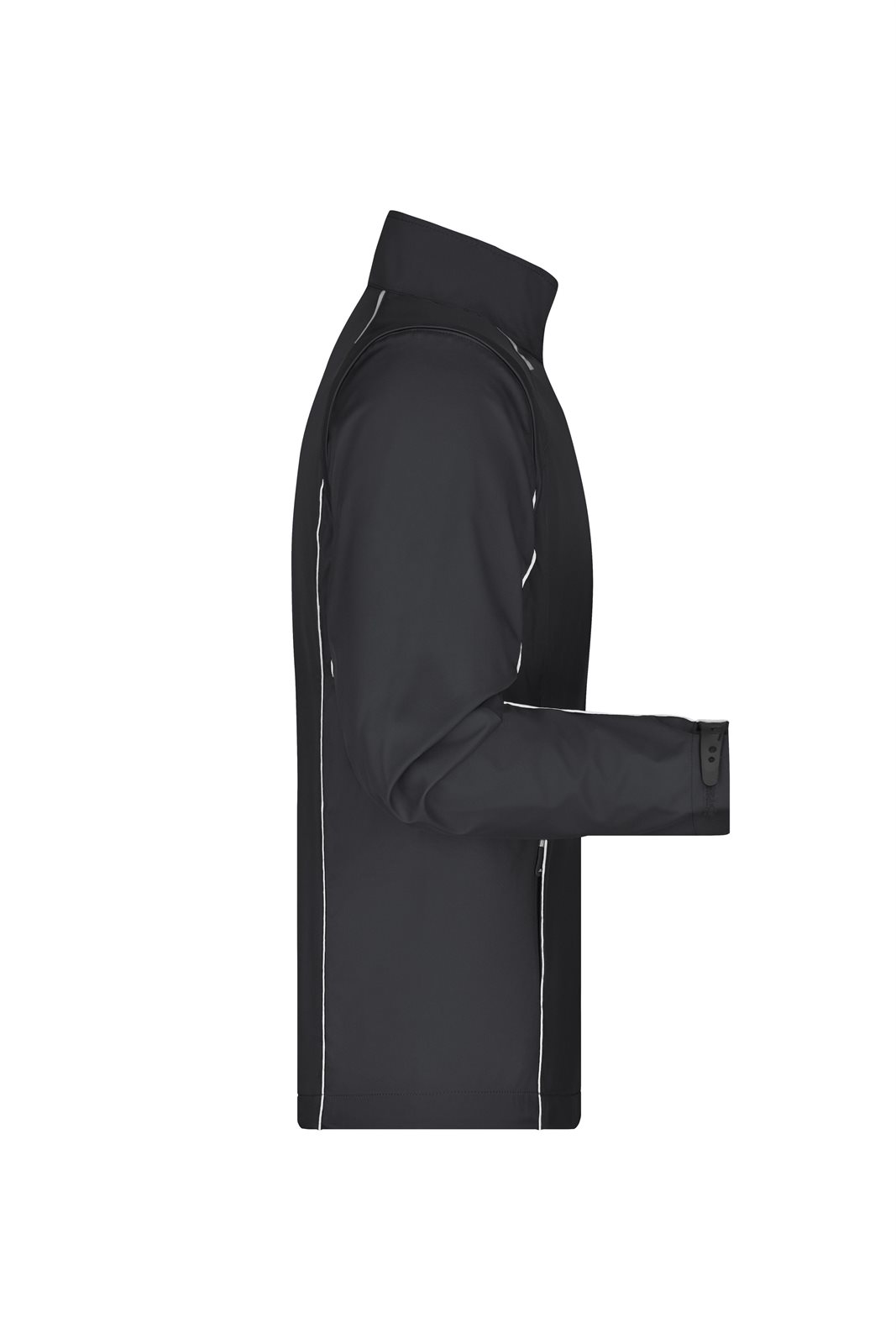 Jacke Herren Schwarz/Grau – Men's Zip-Off Softshell Jacket, Detailansicht
