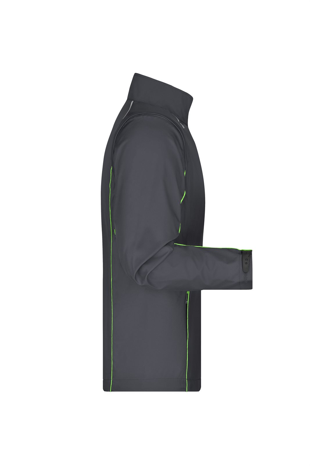 Jacke Herren Grün/Grau – Men's Zip-Off Softshell Jacket, Detailansicht